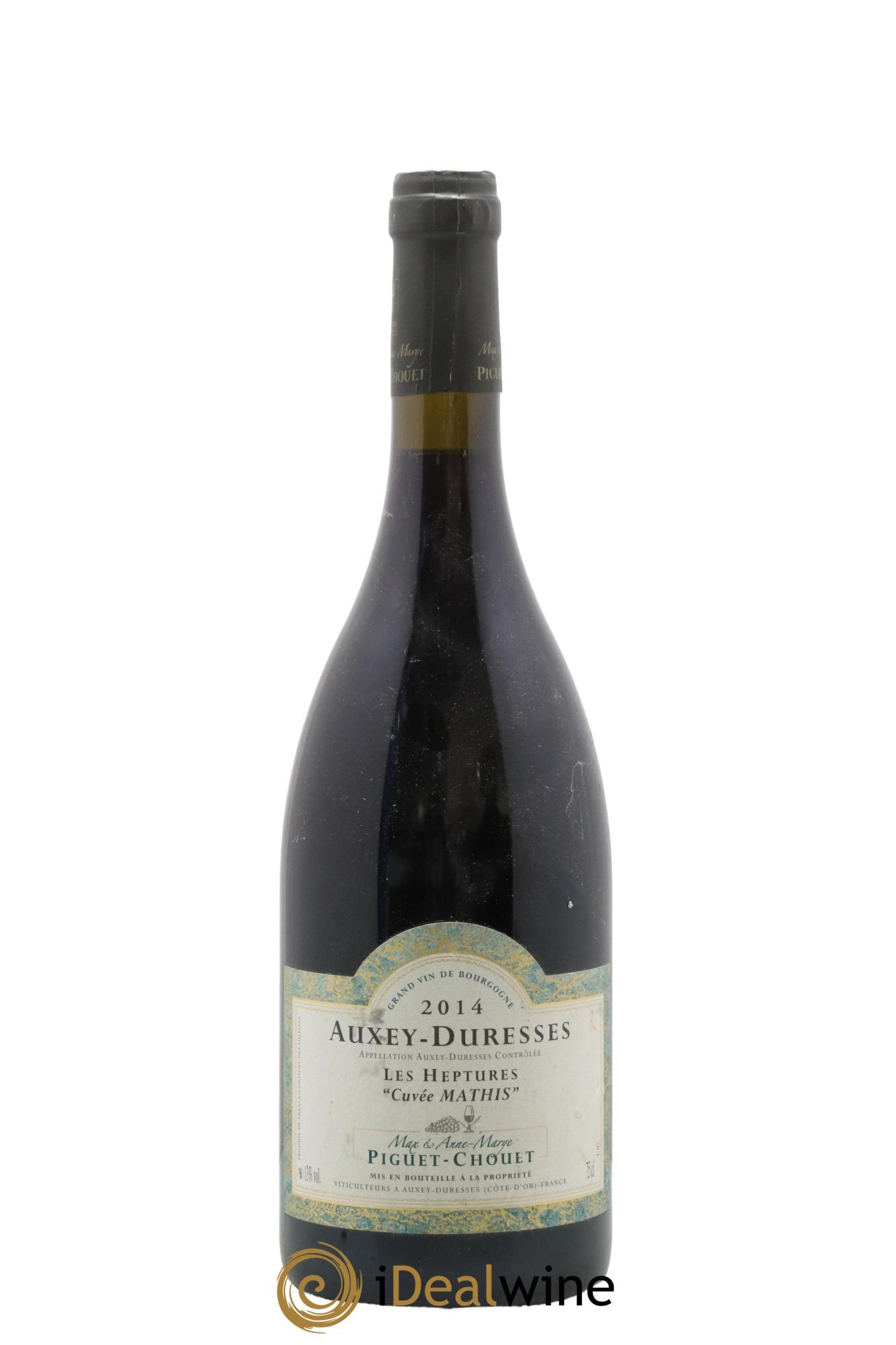 Auxey-Duresses Les Heptures Cuvée Mathis Piguet Chouet 2014 - Lot de 1 bouteille - 0