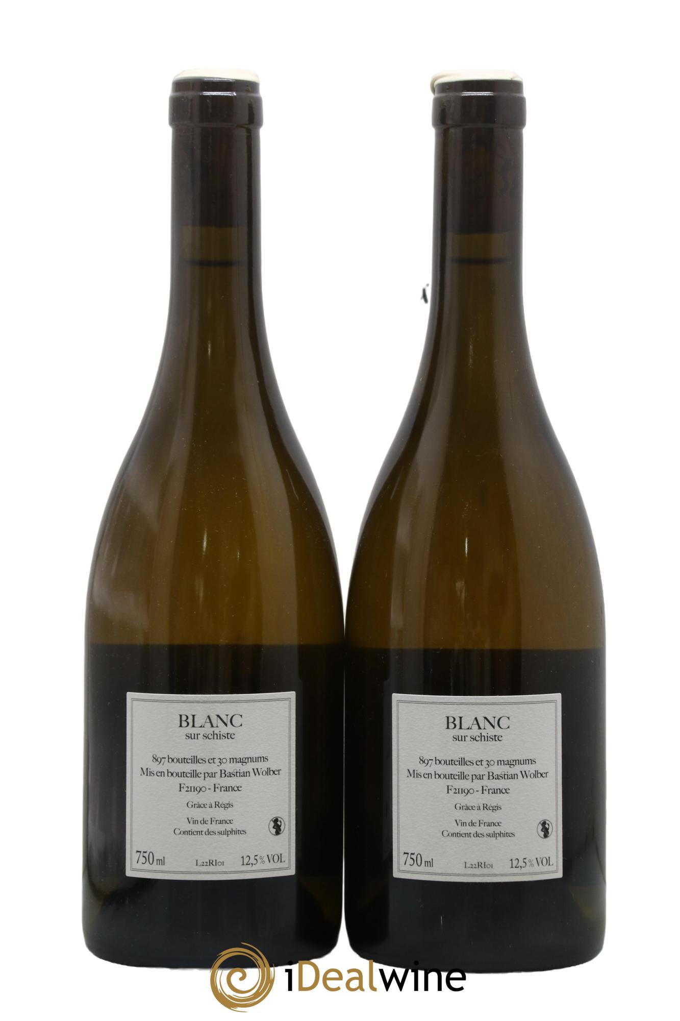 Vin de France Laisse Tomber Riesling Bastian Wolber 2022 - Lot of 2 bottles - 1
