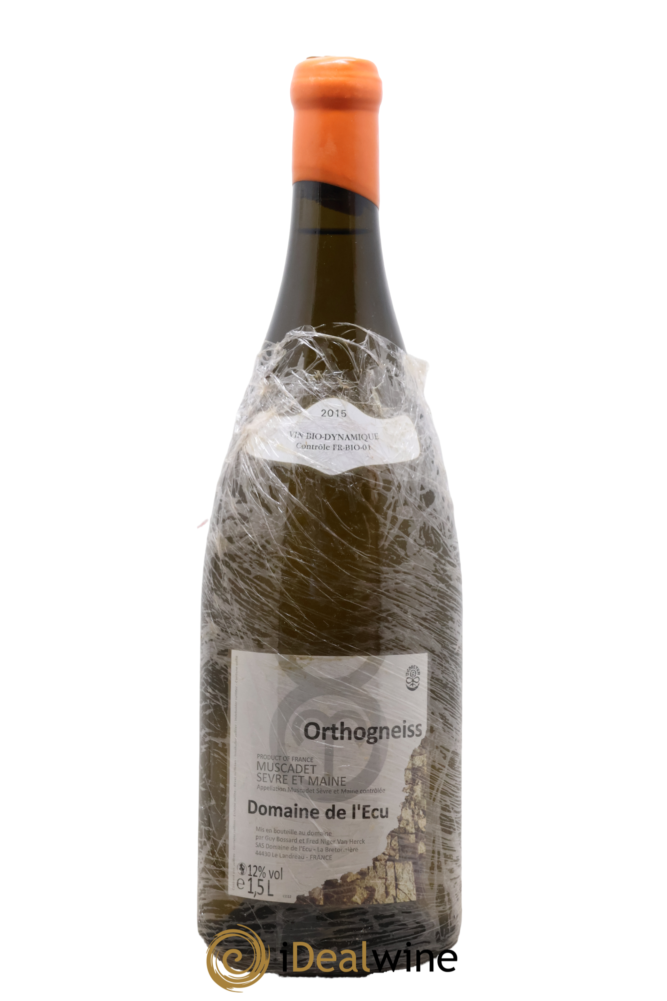 Vin de France (anciennement Muscadet-Sèvre-et-Maine) Orthogneiss Domaine de L'Ecu 2015 - Lot de 1 magnum - 0
