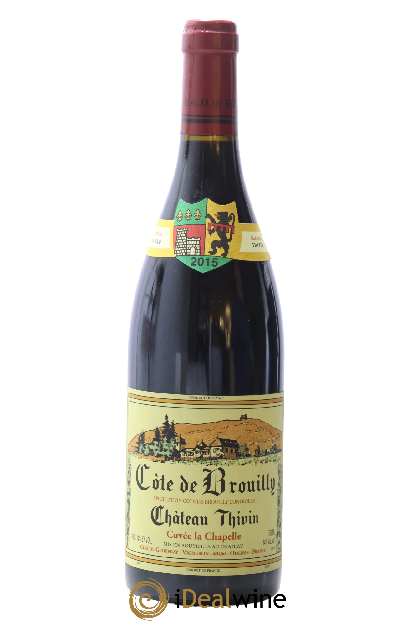Côte de Brouilly Cuvée La Chapelle Château Thivin 2015 - Posten von 1 Flasche - 0
