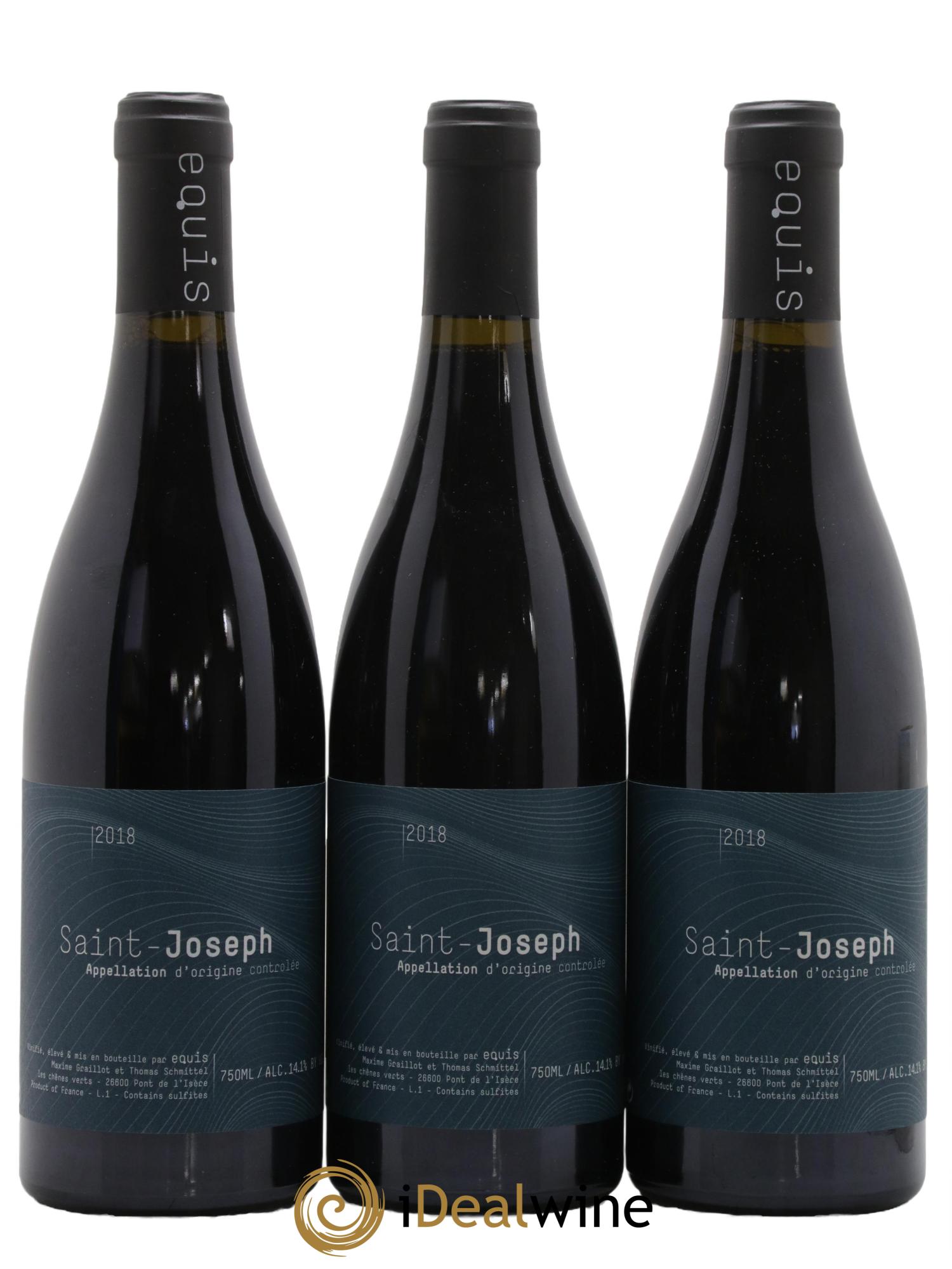 Saint-Joseph Equis Domaine Graillot 2018 - Lot de 3 bouteilles - 0