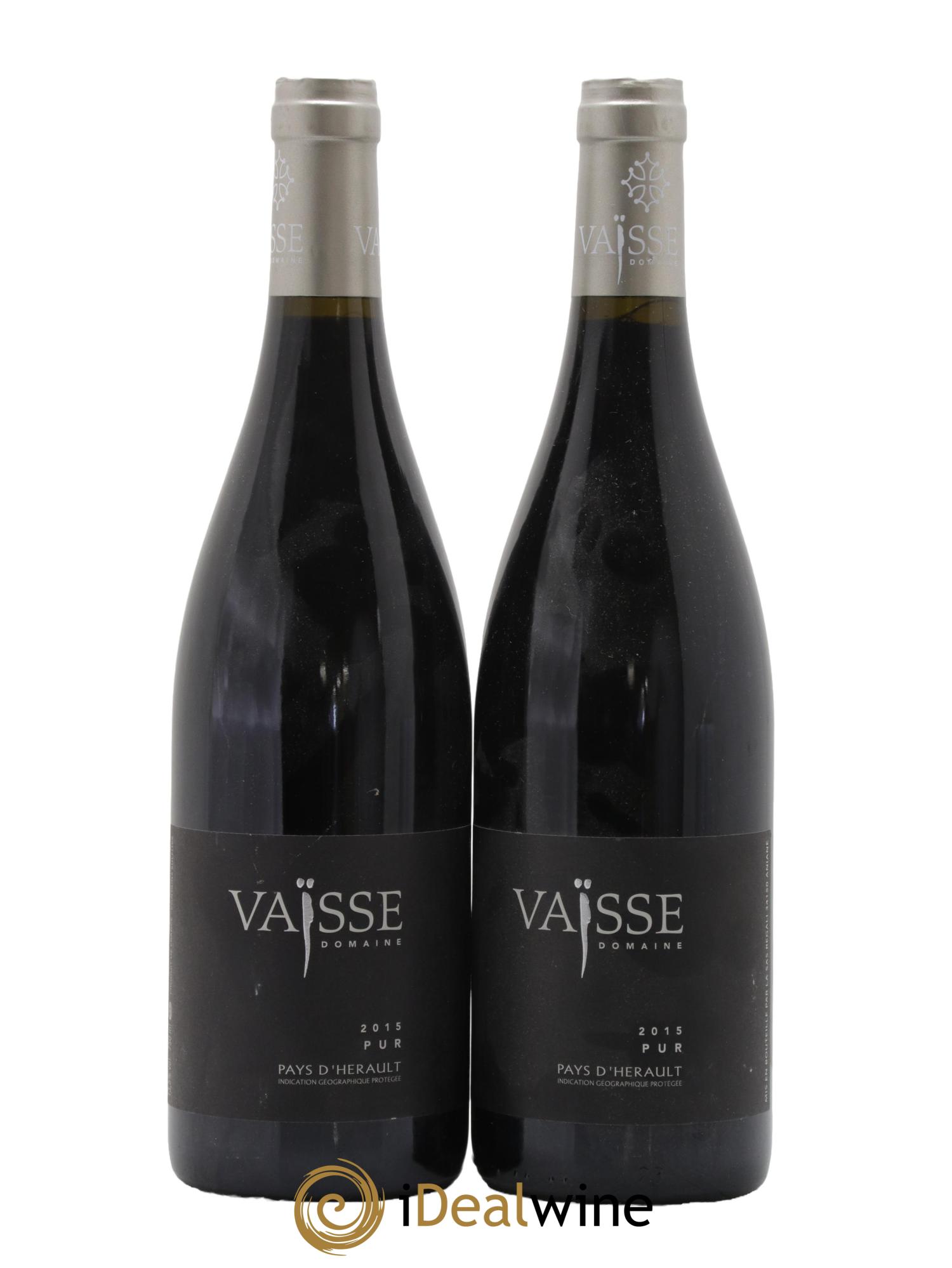 Pays d'Hérault Pur Vaisse (Domaine) 2015 - Lot de 2 bouteilles - 0