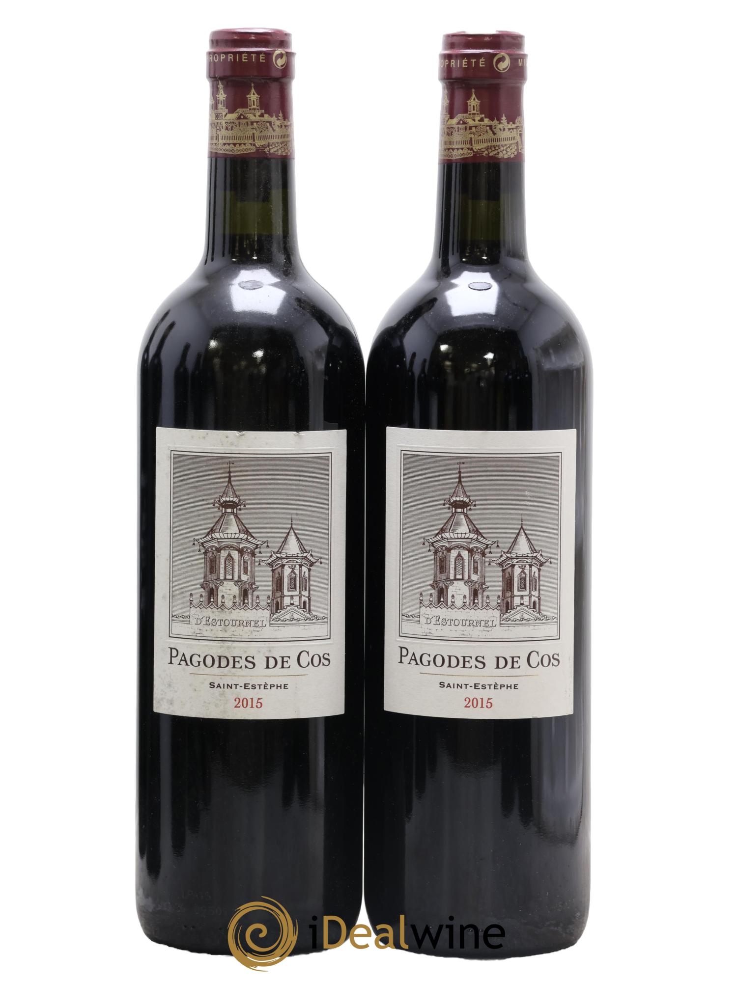 Les Pagodes de Cos Second Vin 2015 - Posten von 2 Flaschen - 0