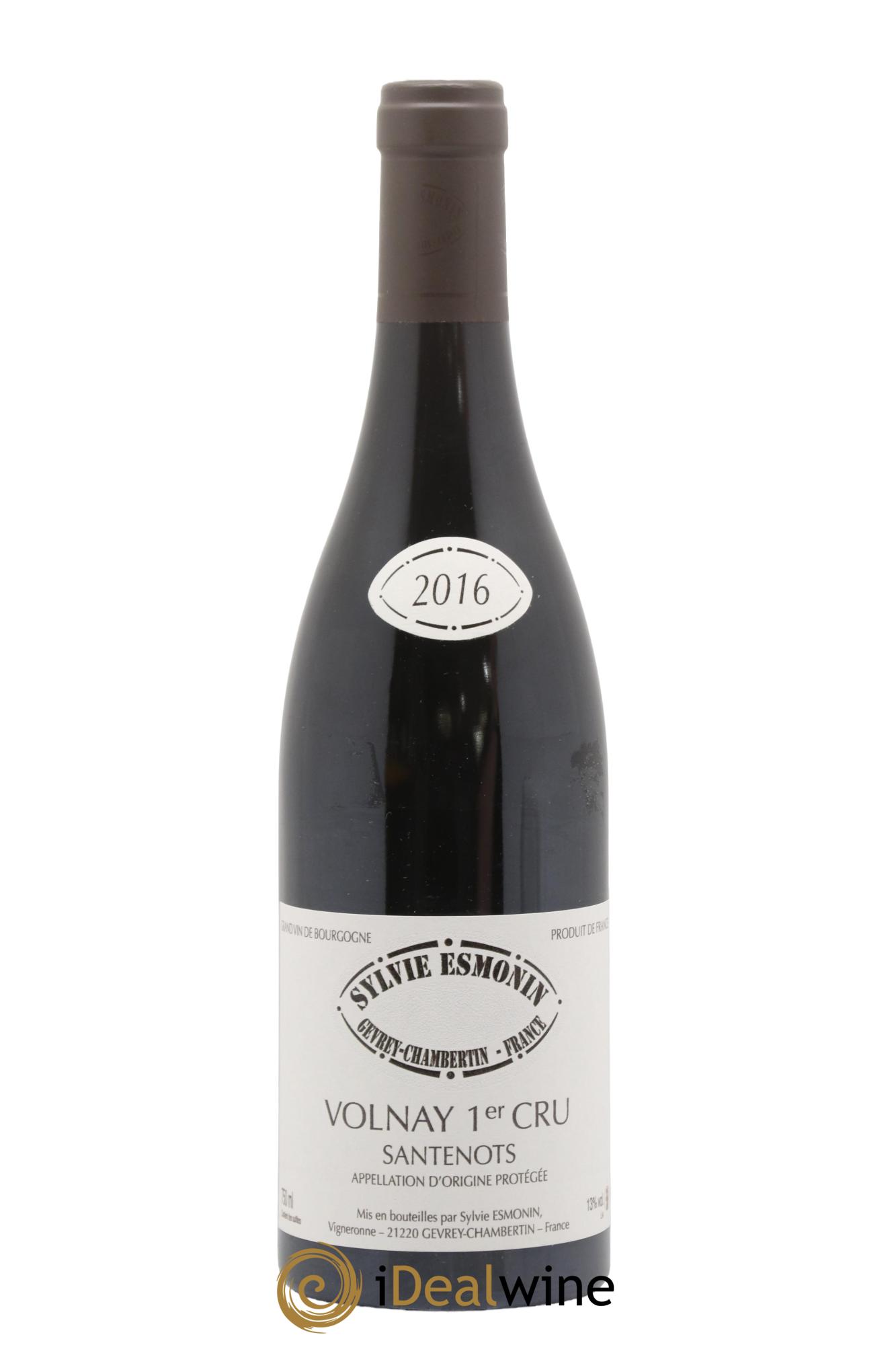 Volnay 1er Cru Santenots Sylvie Esmonin 2016 - Lot de 1 bouteille - 0