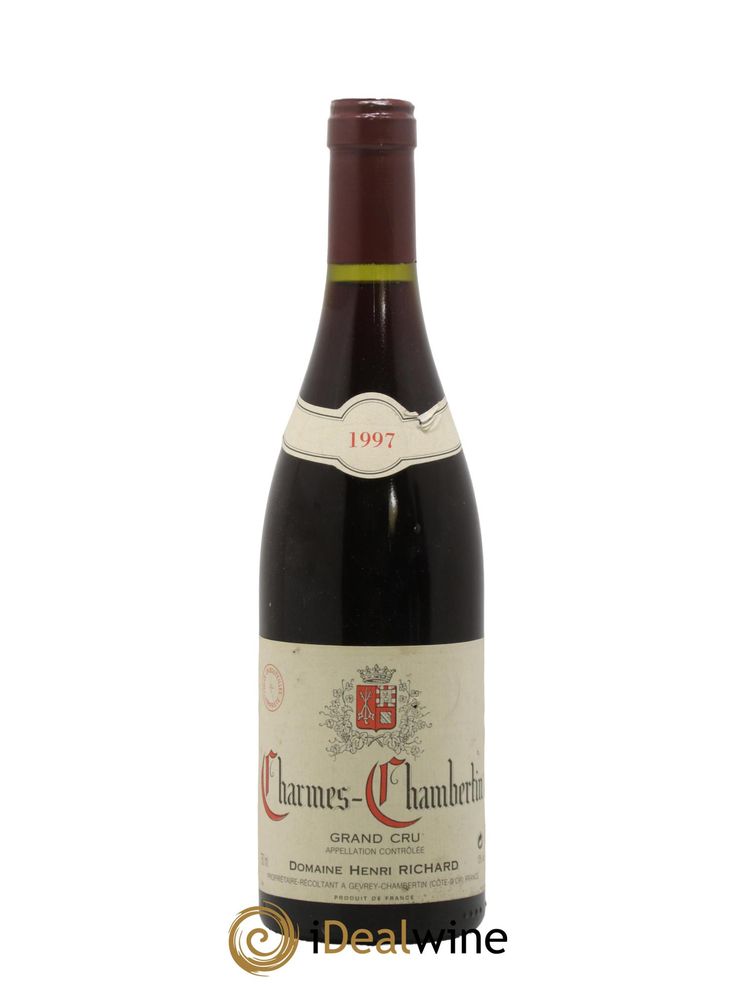 Charmes-Chambertin Grand Cru Henri Richard 1997 - Lot de 1 bouteille - 0