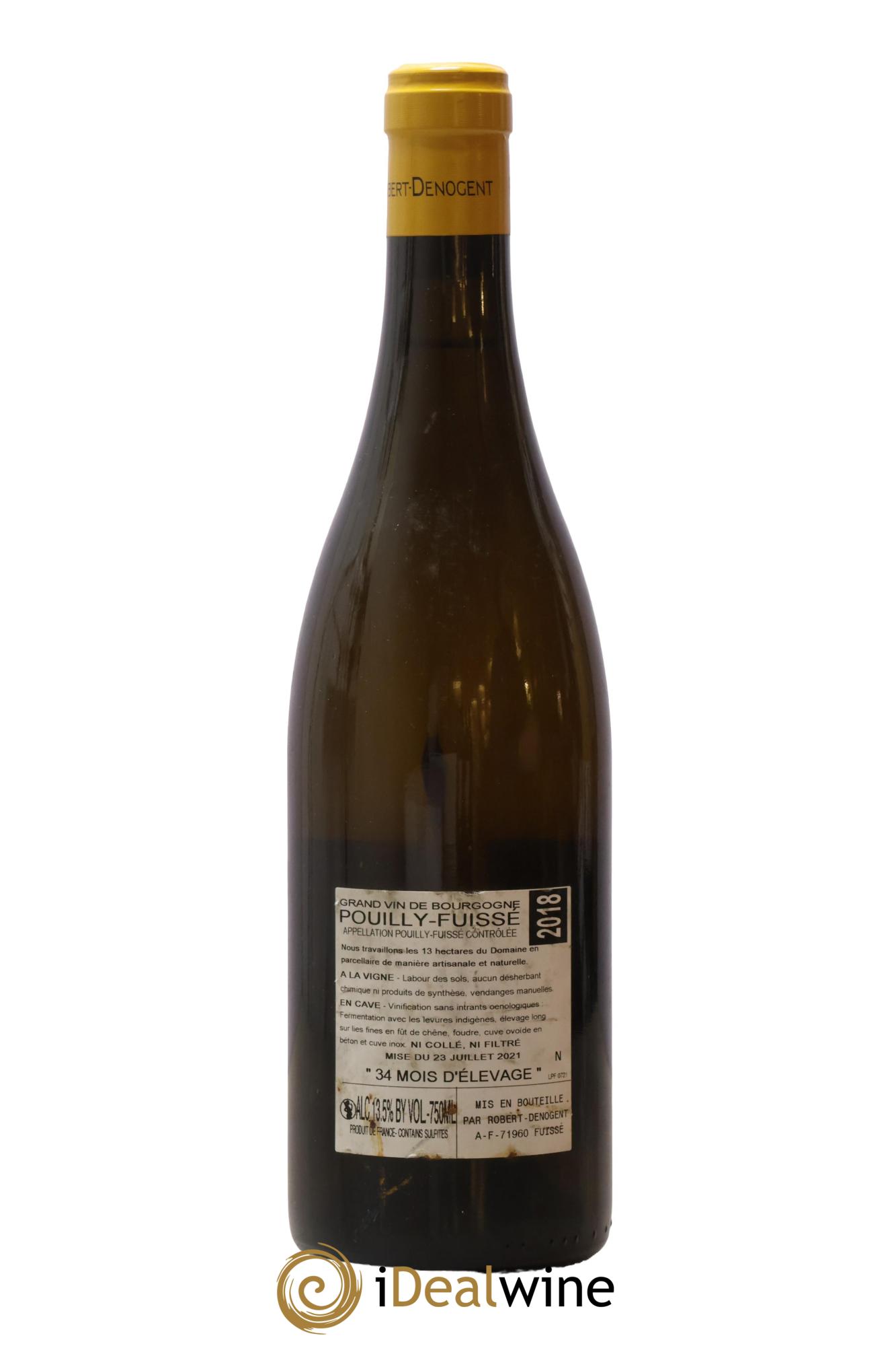 Pouilly-Fuissé La Croix Vieilles Vignes Robert Denogent (Domaine) 2018 - Lot de 1 bouteille - 1