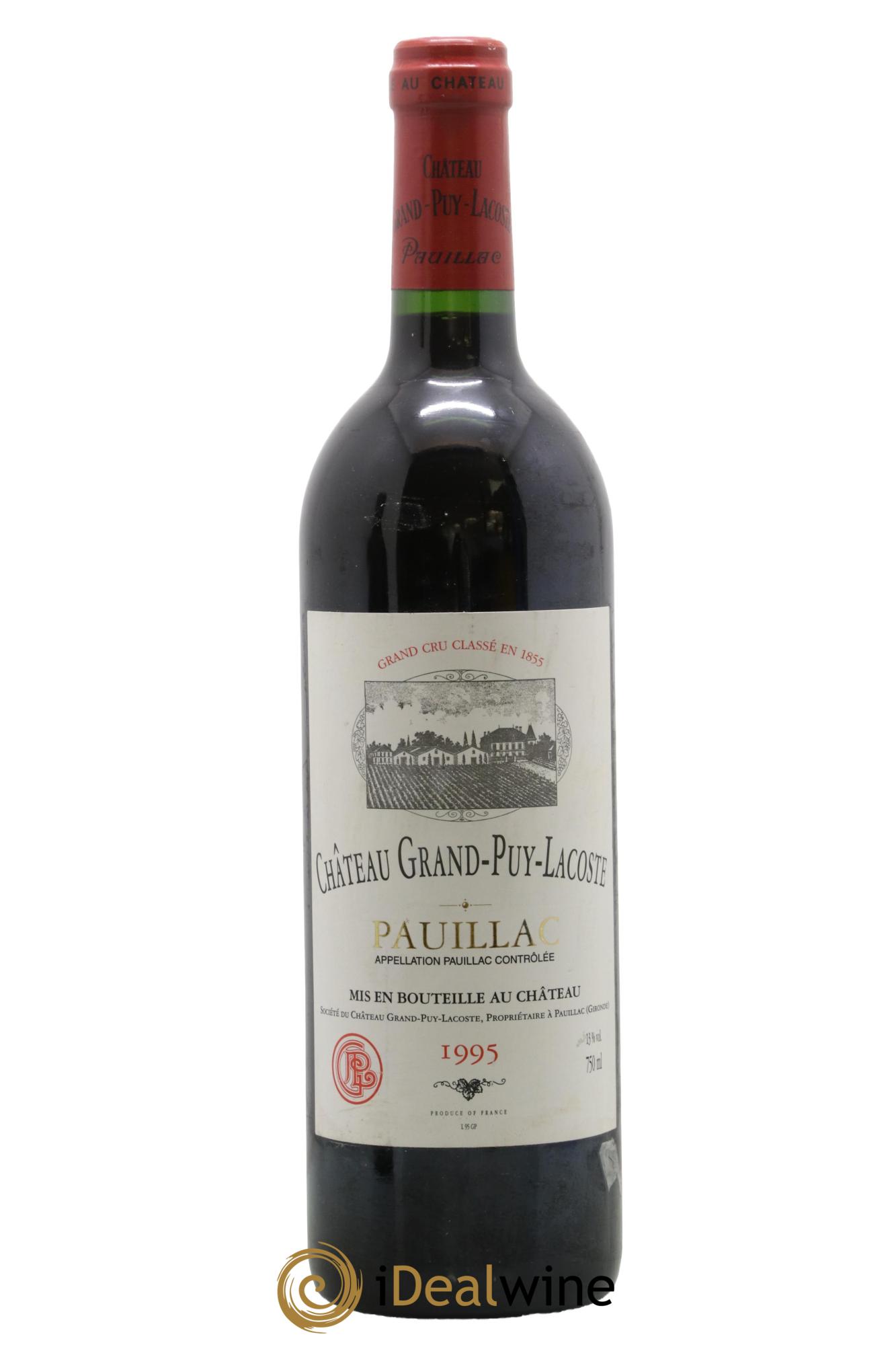 Château Grand Puy Lacoste 5ème Grand Cru Classé 1995 - Posten von 1 Flasche - 0