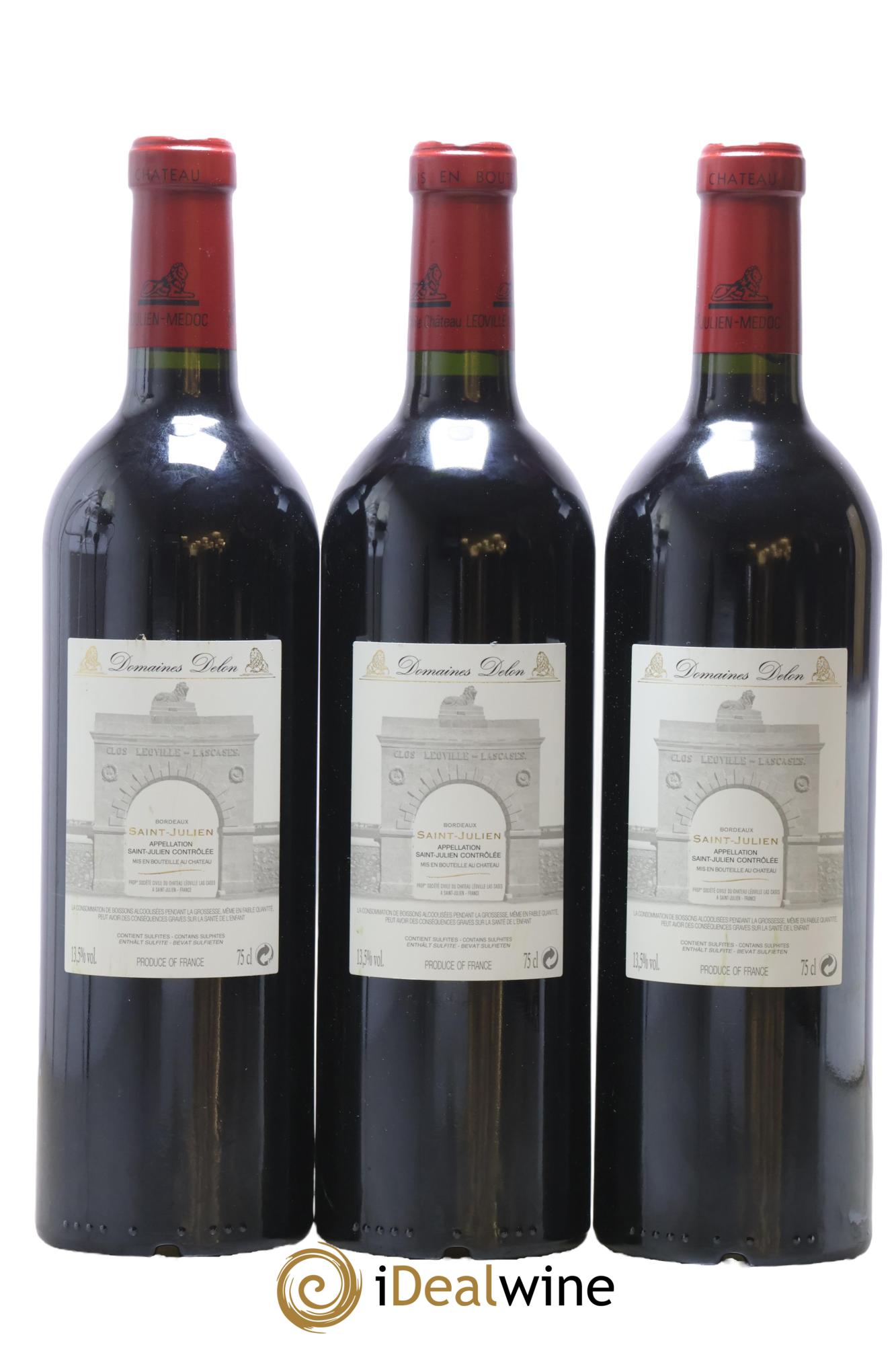 Château Léoville Las Cases 2ème Grand Cru Classé 2011 - Lot of 3 bottles - 1