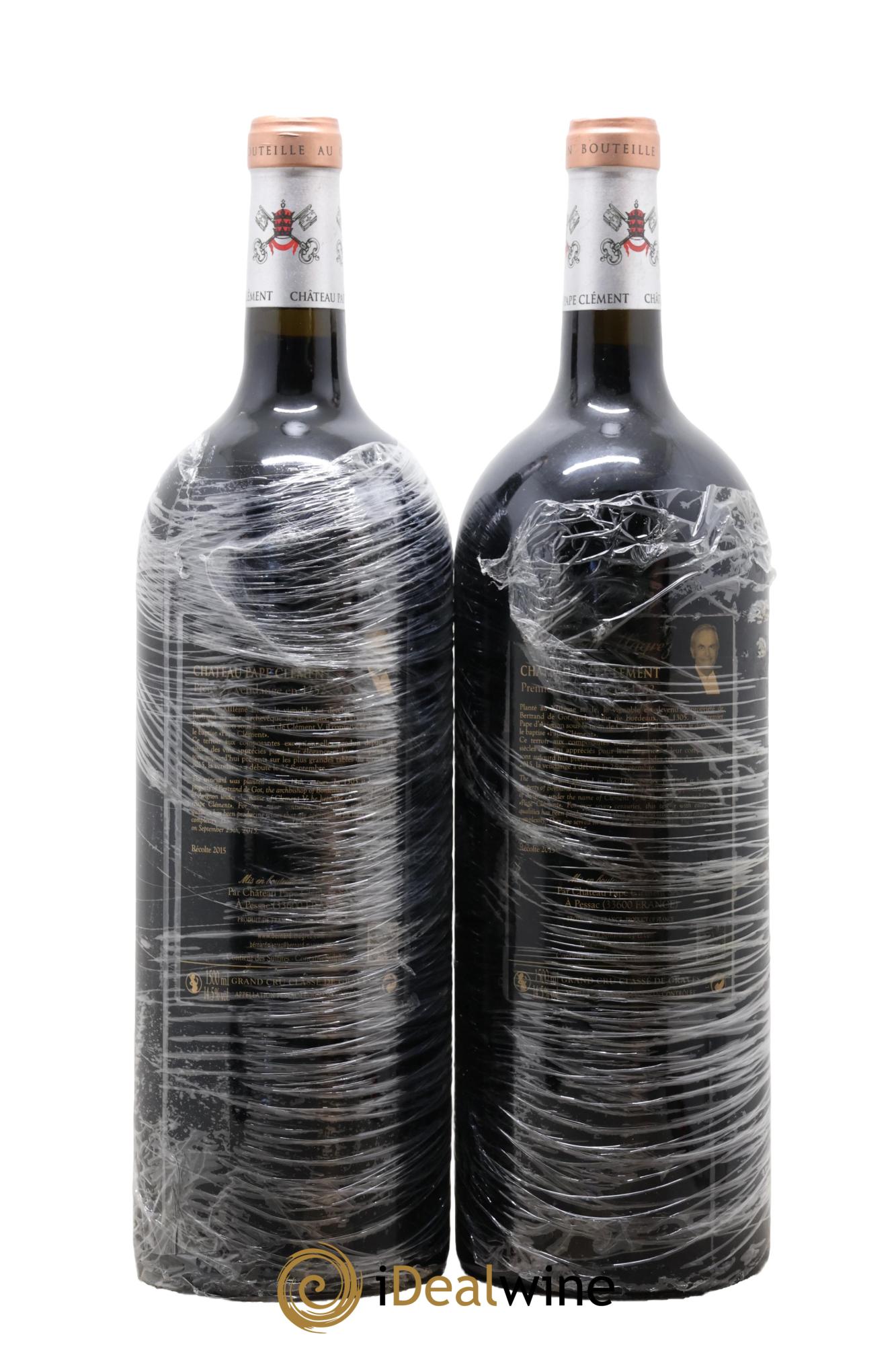Château Pape Clément Cru Classé de Graves 2015 - Lotto di 2 magnum - 1