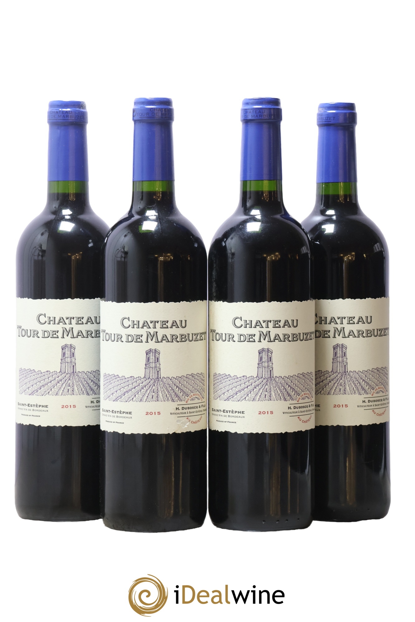 Château Tour de Marbuzet 2015 - Lot de 4 bouteilles - 0