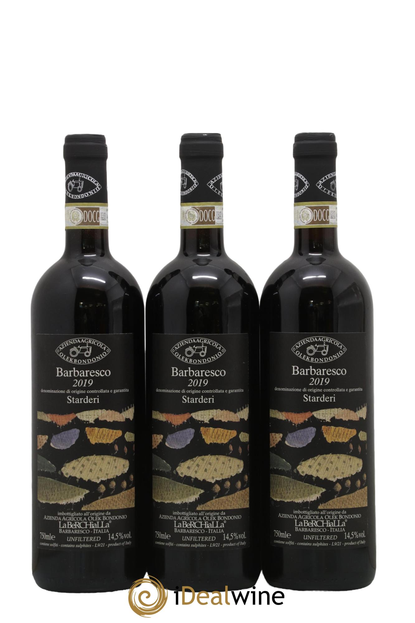 Barbaresco DOCG Starderi Olek Bondonio 2019 - Lotto di 3 bottiglie - 0
