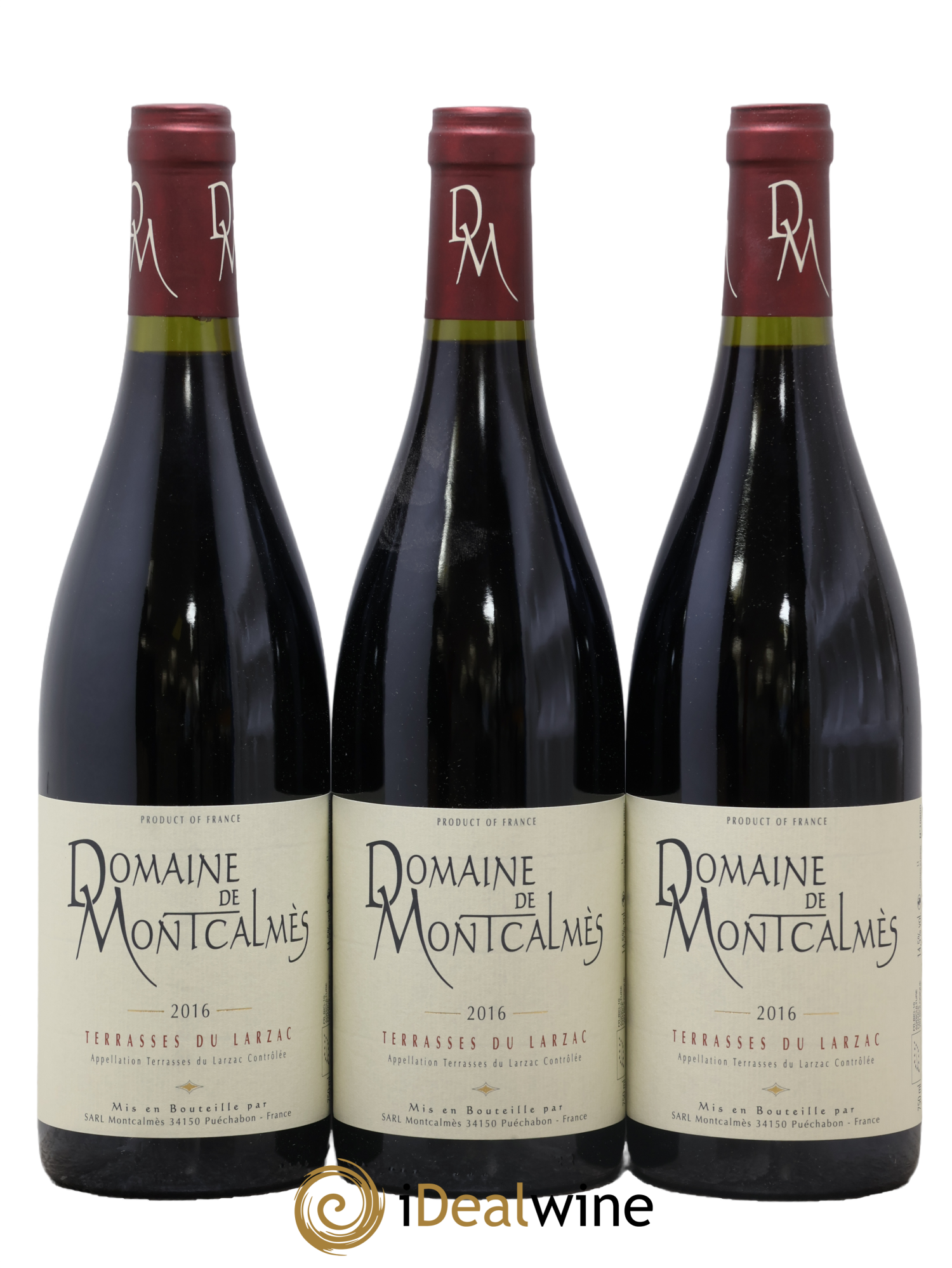 Terrasses du Larzac Domaine de Montcalmès Frédéric Pourtalié 2016 - Lot de 3 bouteilles - 0