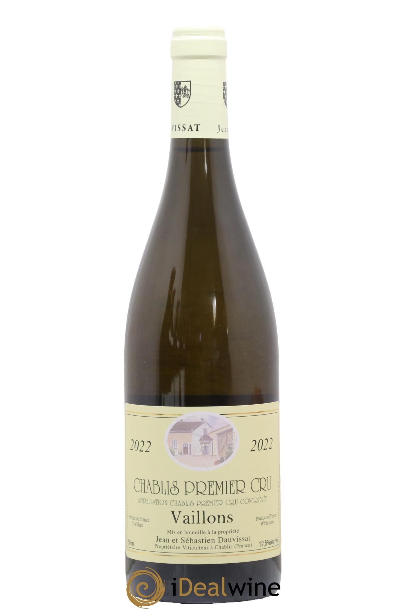 Chablis 1er Cru Vaillons Jean Dauvissat (Domaine) 2022 - Lotto di 1 bottiglia - 0