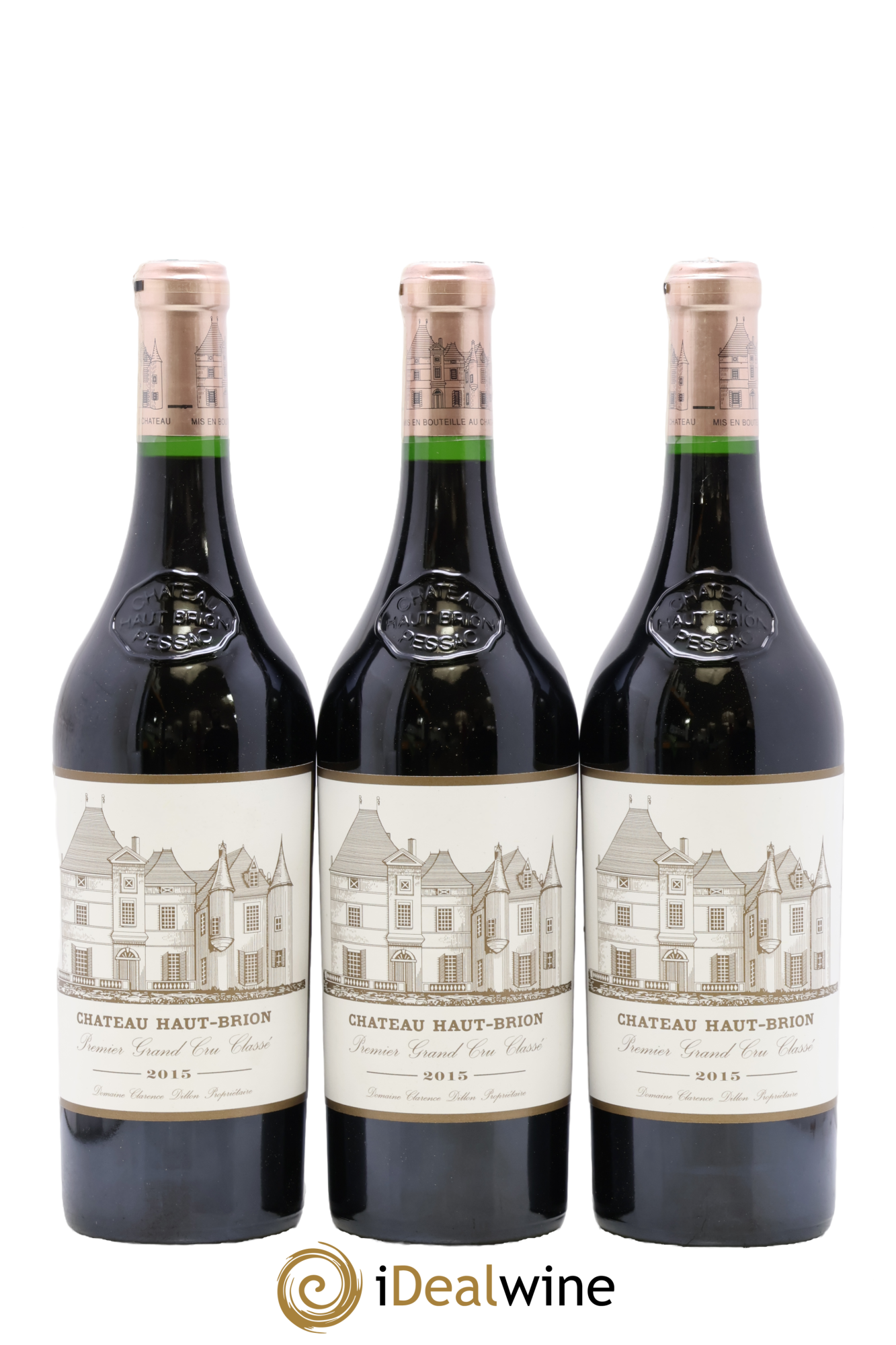 Château Haut Brion 1er Grand Cru Classé 2015 - Lote de 3 botellas - 0