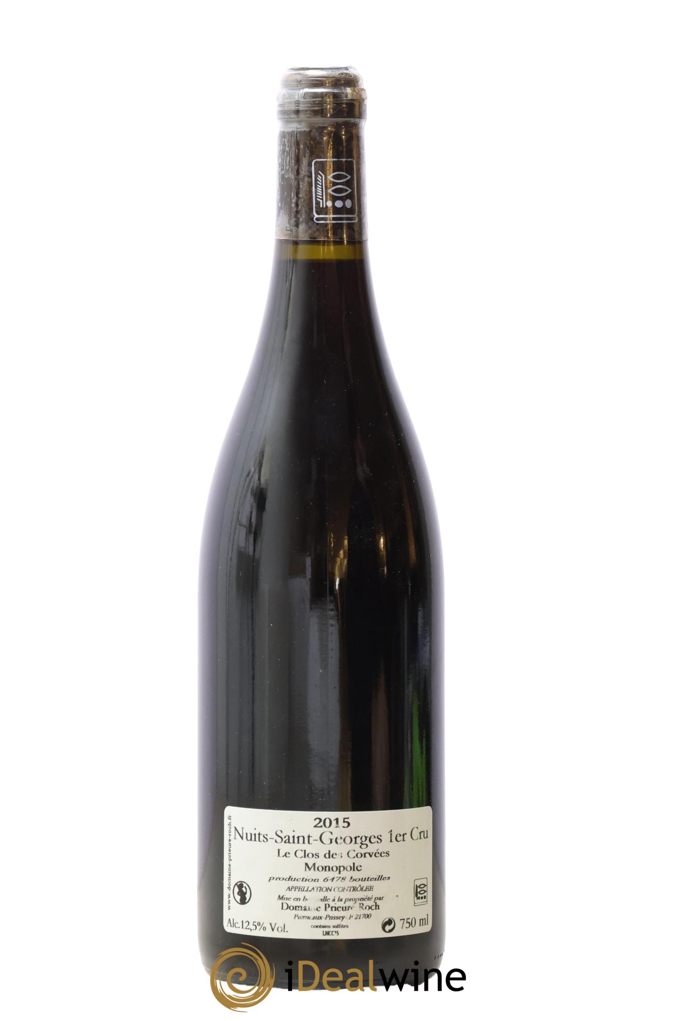 Nuits-Saint-Georges 1er Cru Le Clos des Corvées Prieuré Roch 2015 - Lot de 1 bouteille - 1