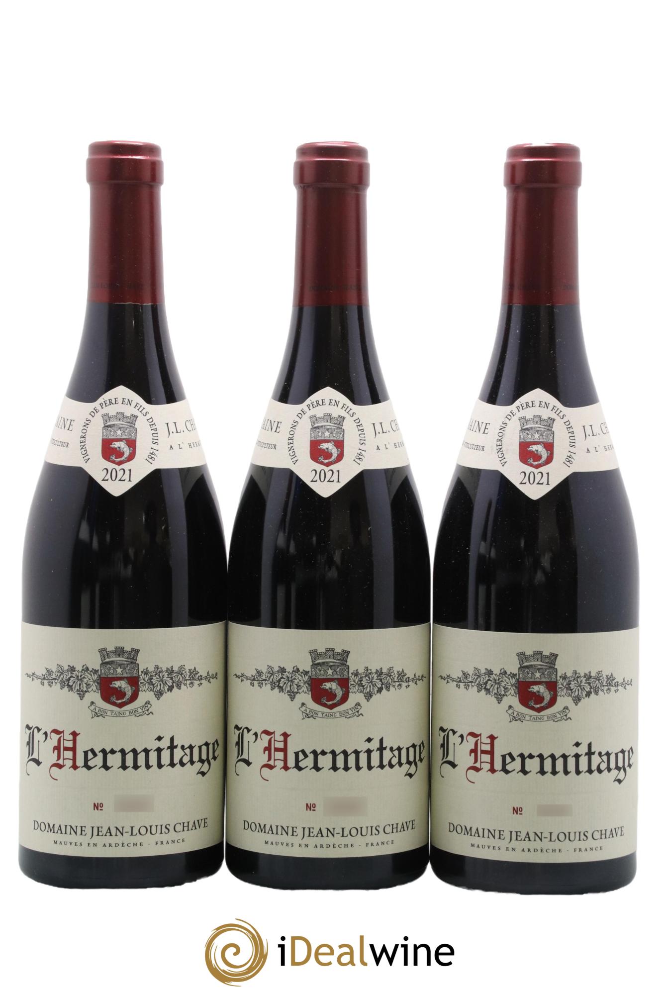 Hermitage Jean-Louis Chave 2021 - Lot de 3 bouteilles - 0