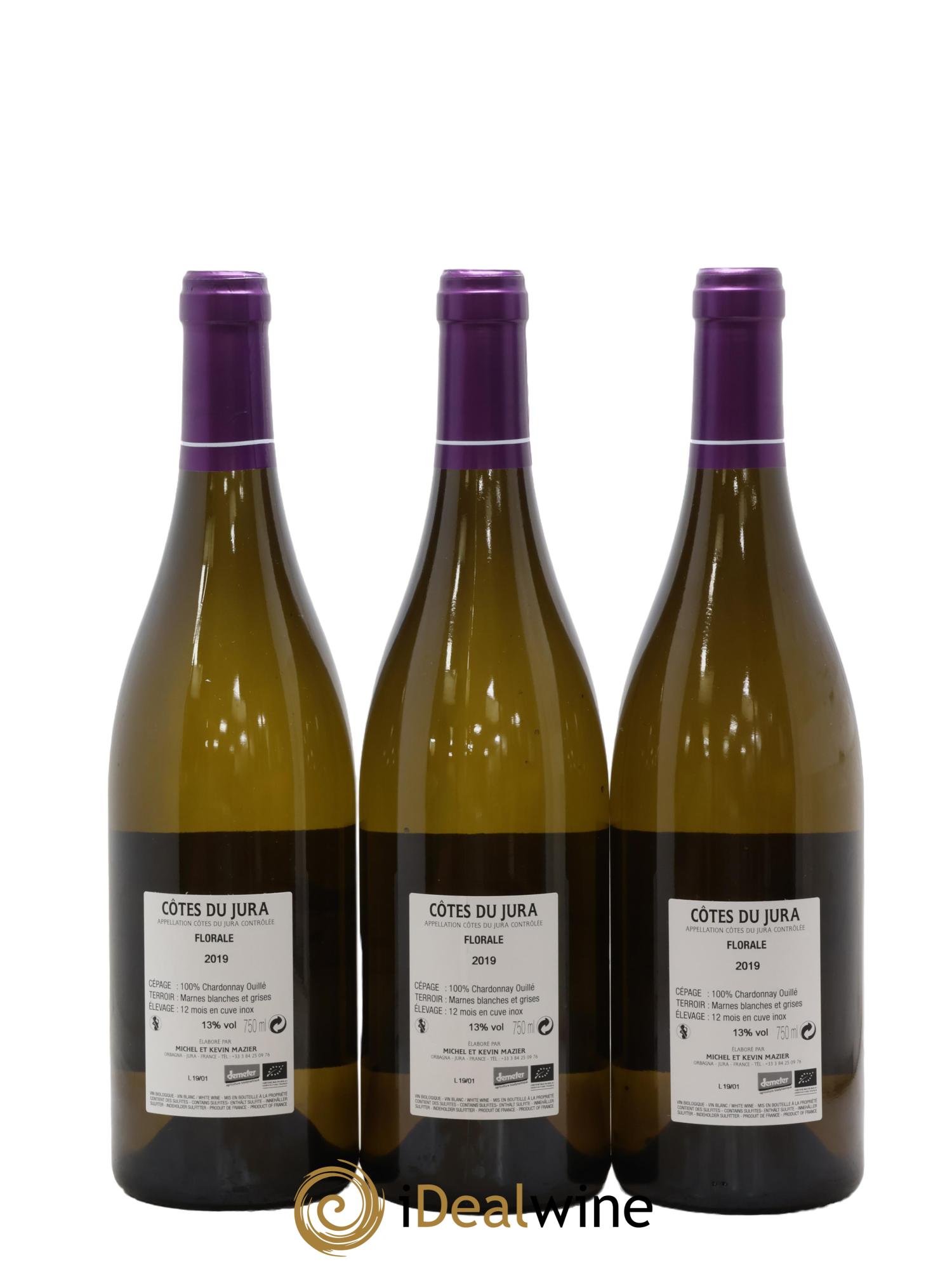 Côtes du Jura Chardonnay Florale Ronces 2019 - Lot de 3 bouteilles - 1