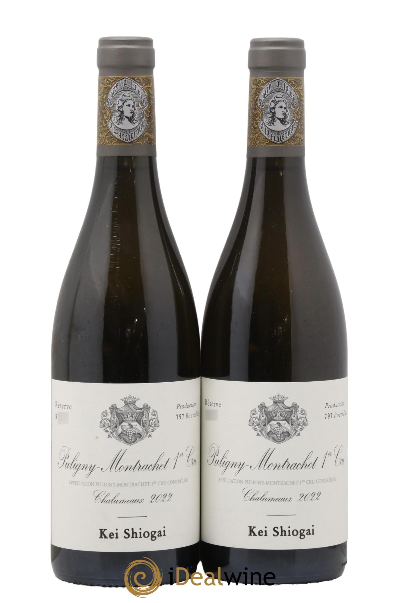Puligny-Montrachet 1er Cru Chalumeaux Kei Shiogai 2022 - Lot de 2 bouteilles - 0