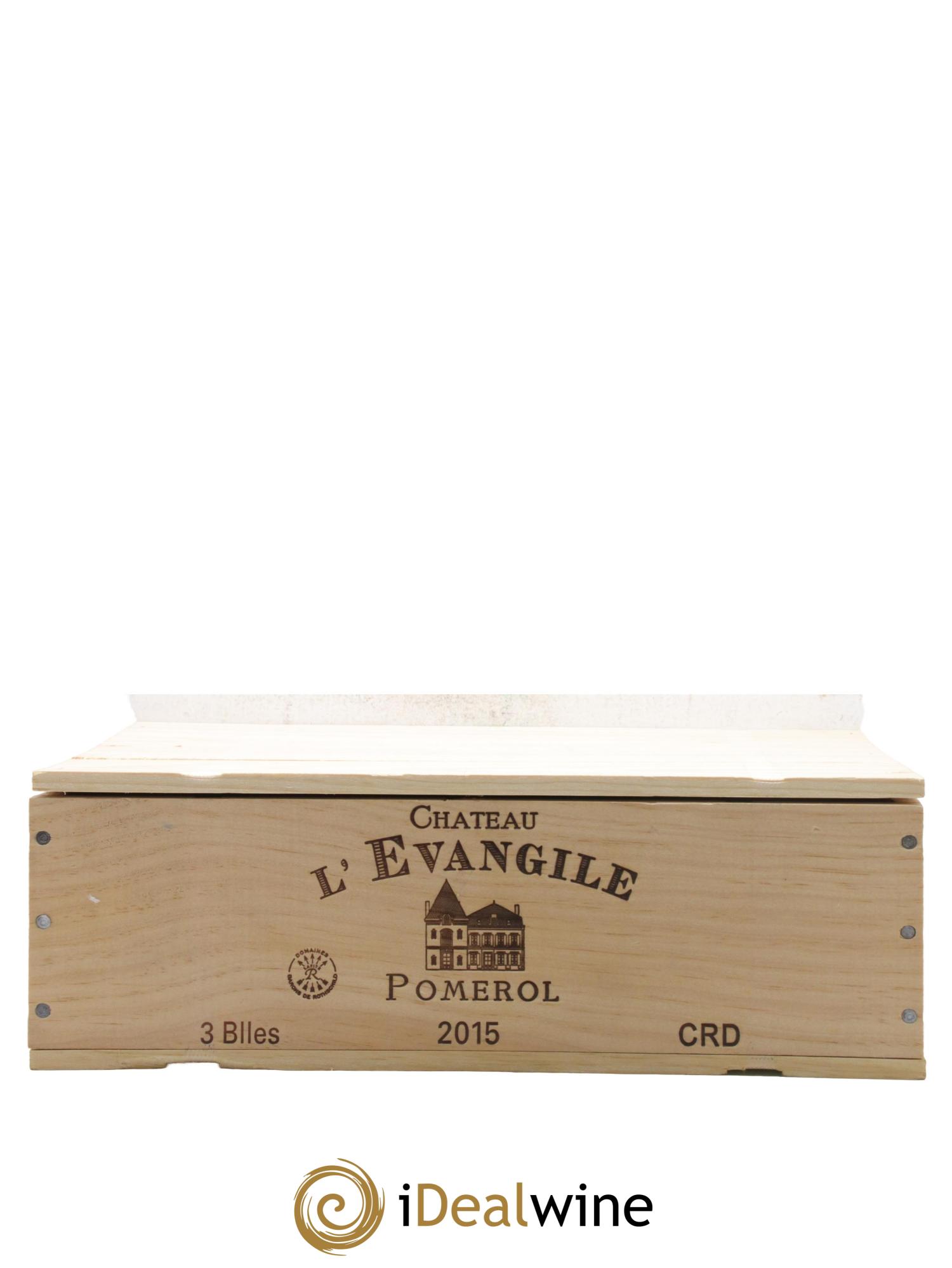 Château l' Évangile 2015 - Lot de 3 bouteilles - 2