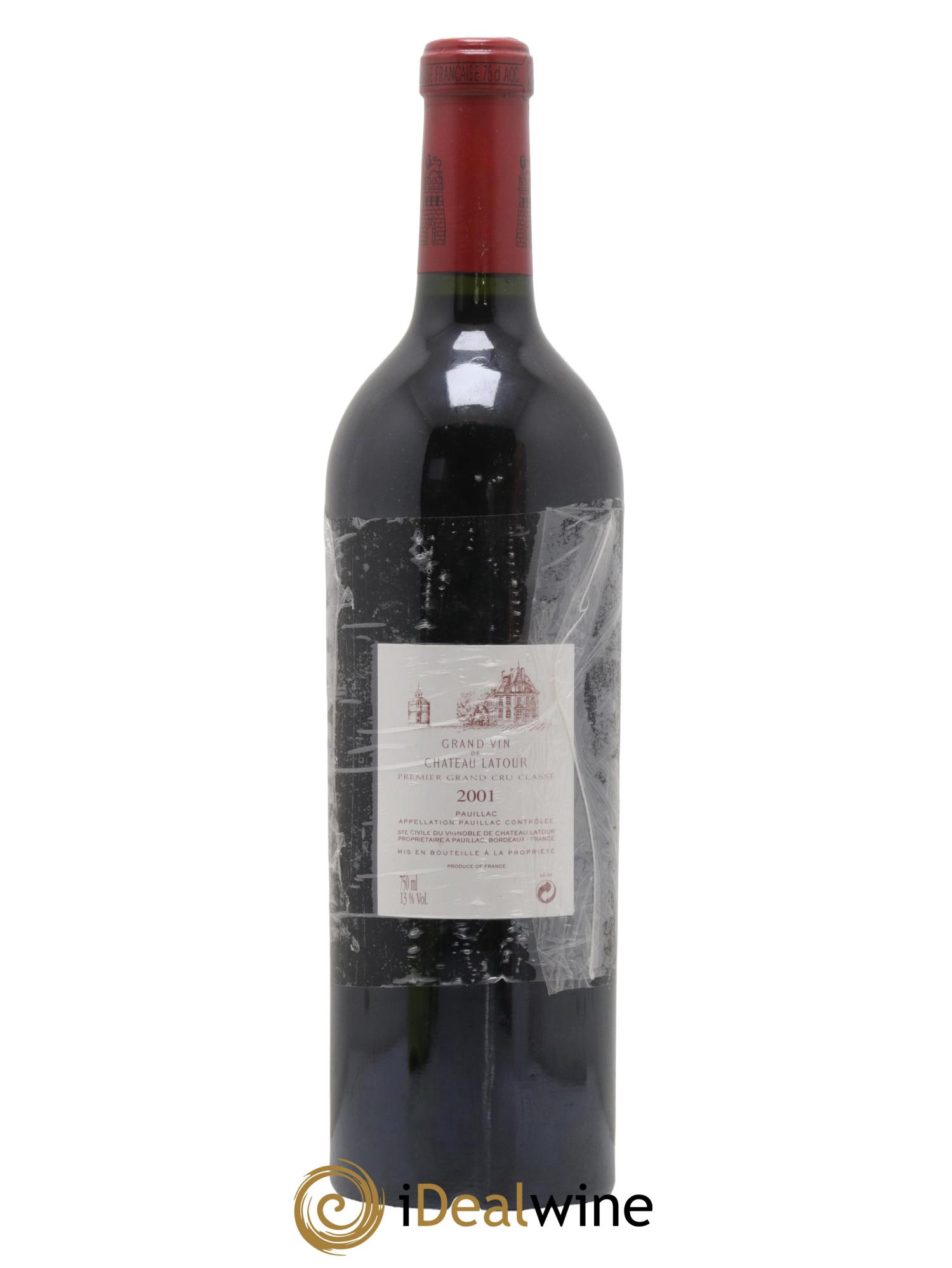 Château Latour 1er Grand Cru Classé 2001 - Lot de 1 bouteille - 1