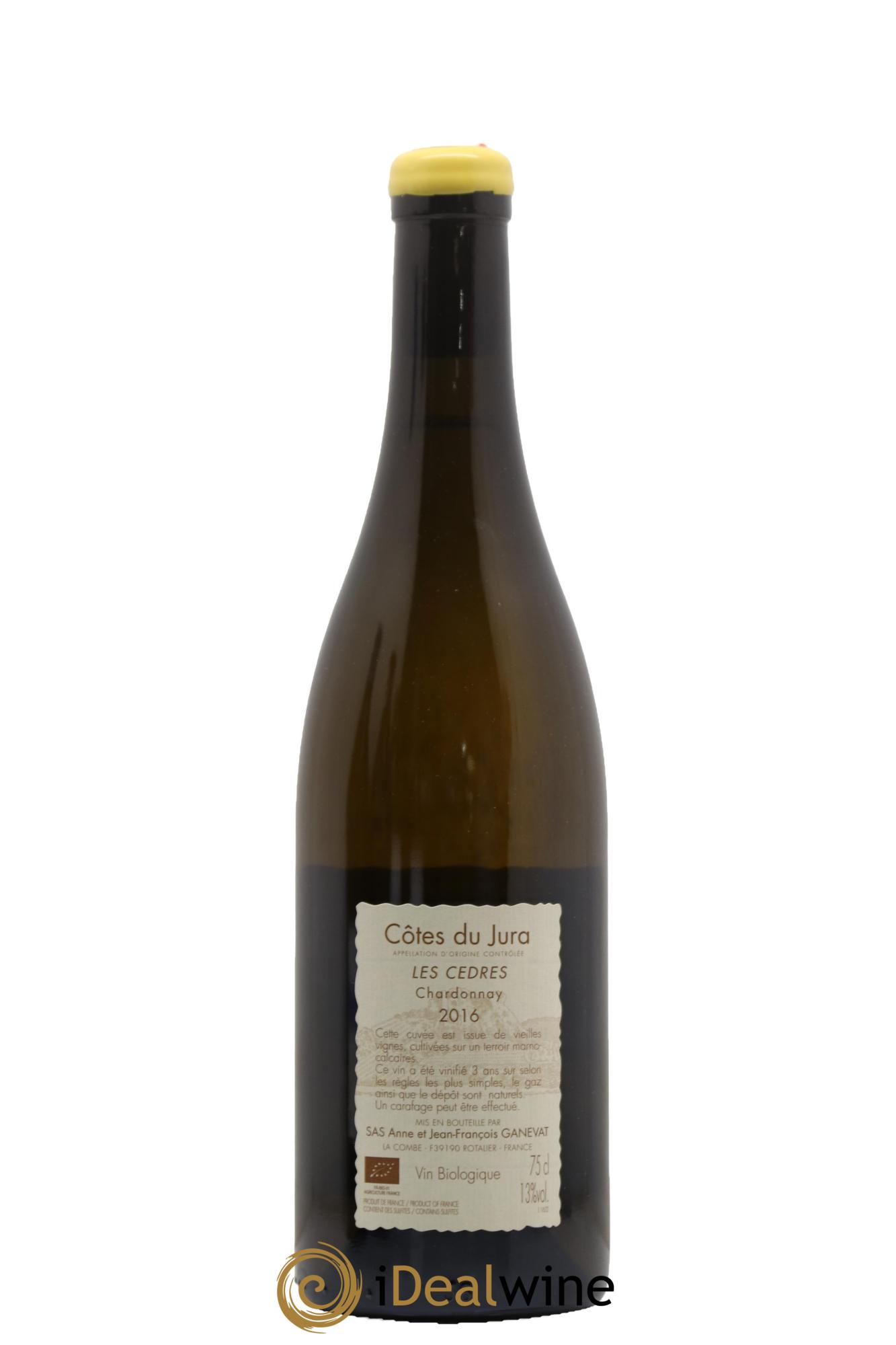 Vin de France (anciennement Côtes du Jura) Les Cèdres Anne et Jean François Ganevat 2016 - Lot de 1 bouteille - 1