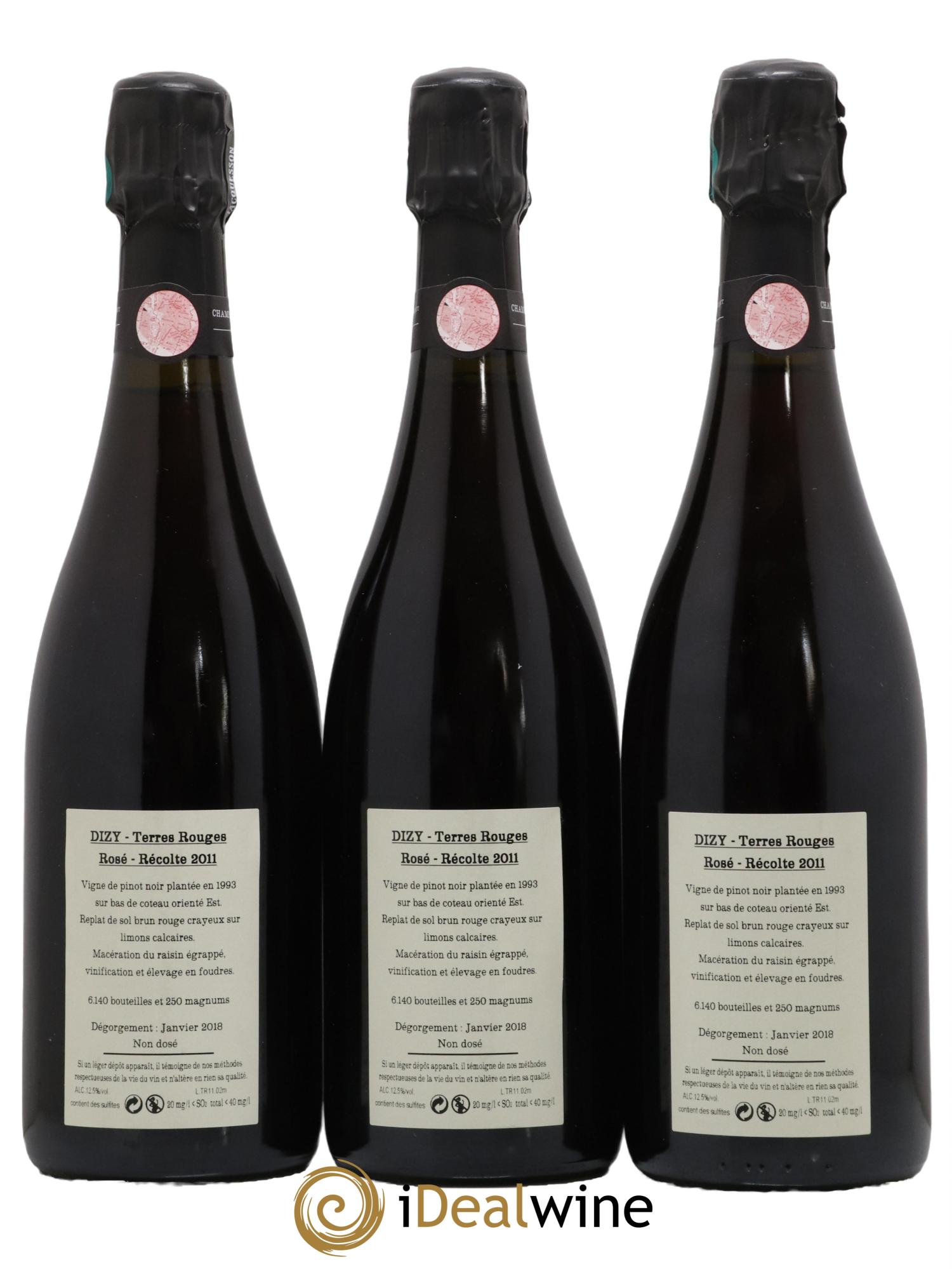 Dizy Terres Rouges Jacquesson 2011 - Lot de 3 bouteilles - 1