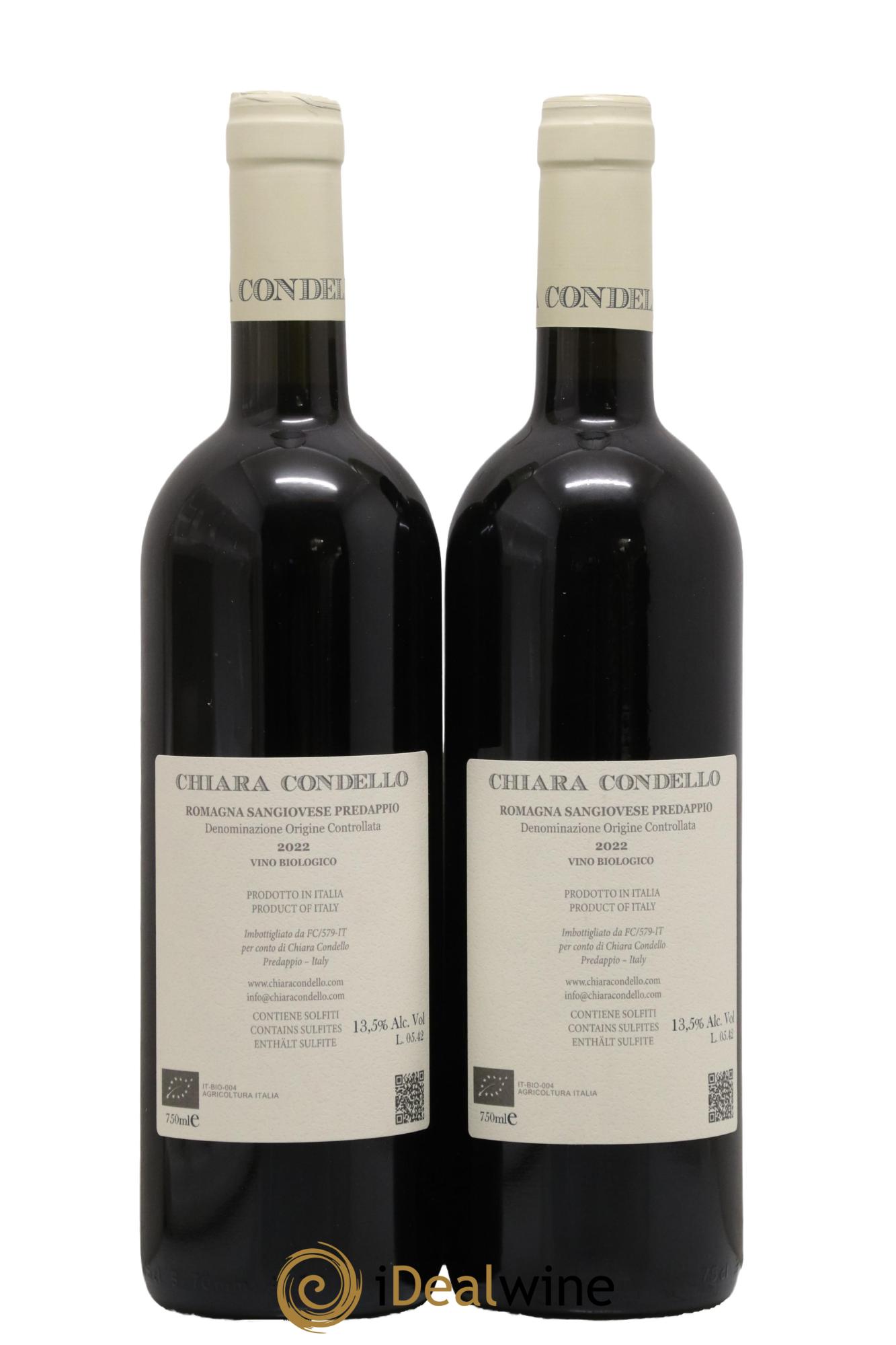 Sangiovese di Romagna Predappio DOC Chiara Condello 2022 - Lot of 2 bottles - 1