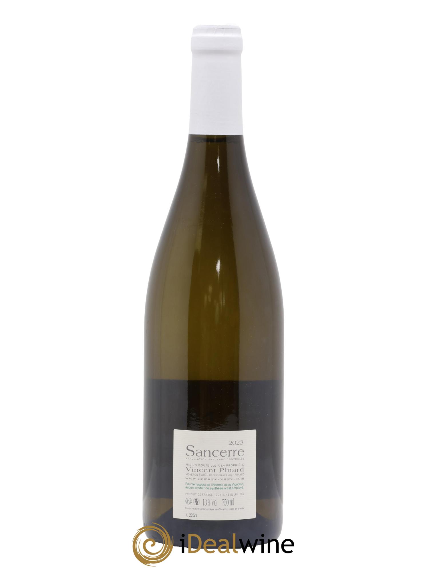 Sancerre Nuance Vincent Pinard 2022 - Lot de 1 bouteille - 1