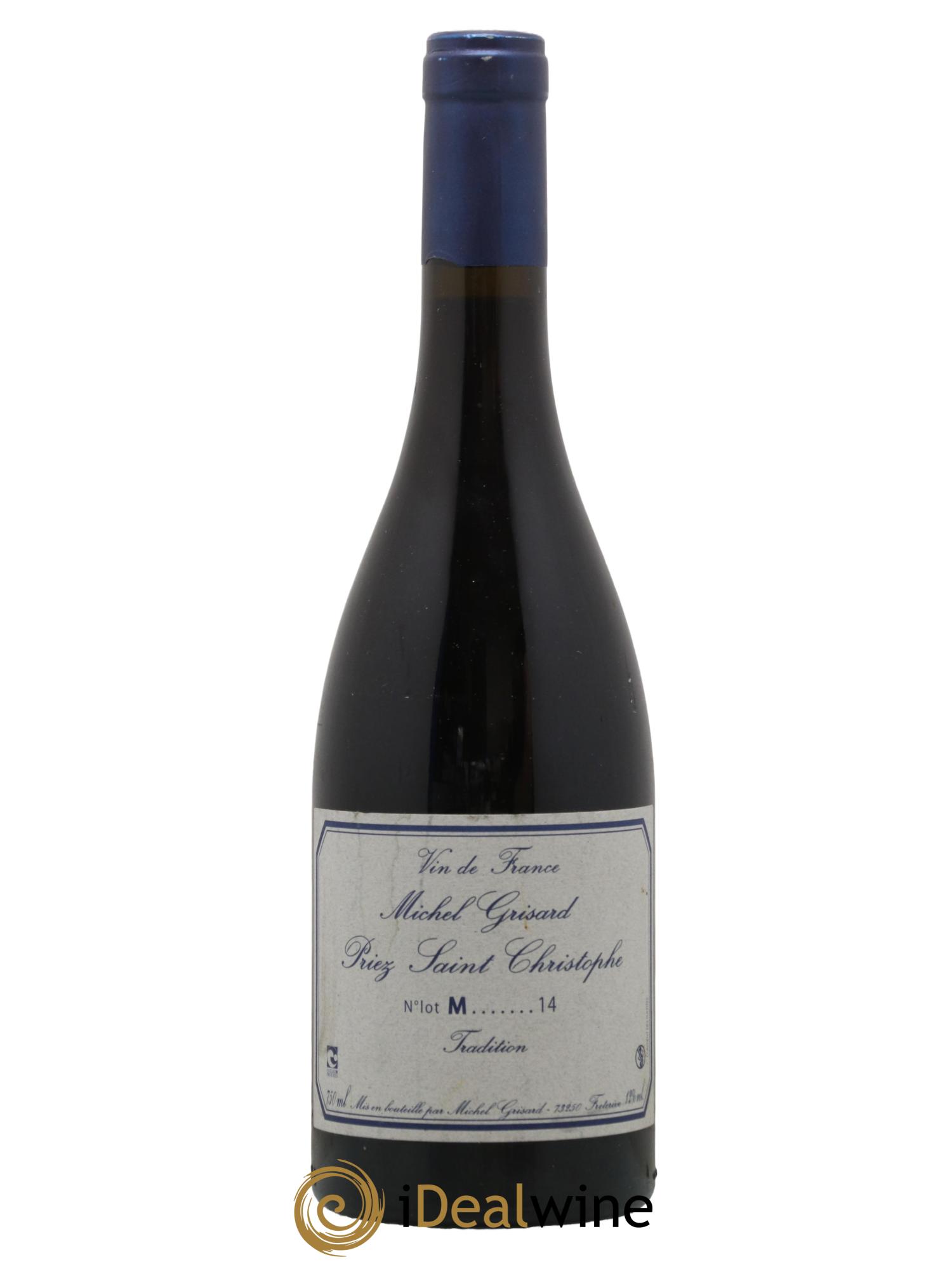 Vin de France Priez Saint Christophe Michel Grisard 2014 - Lot de 1 bouteille - 0