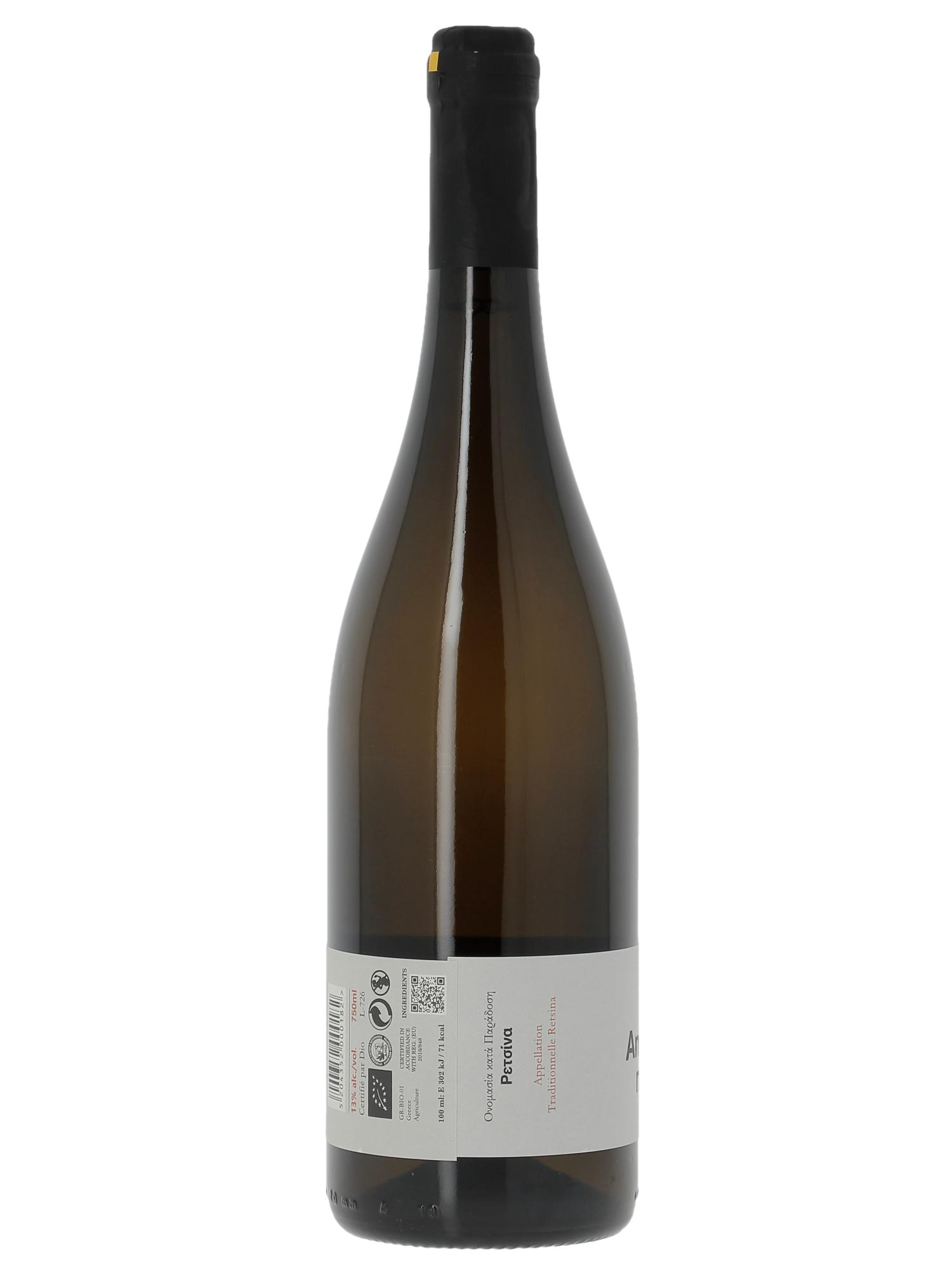 IGP Peloponèse Tetramythos Retsina Amphore Nature 2025 - Posten von 1 Flasche - 2