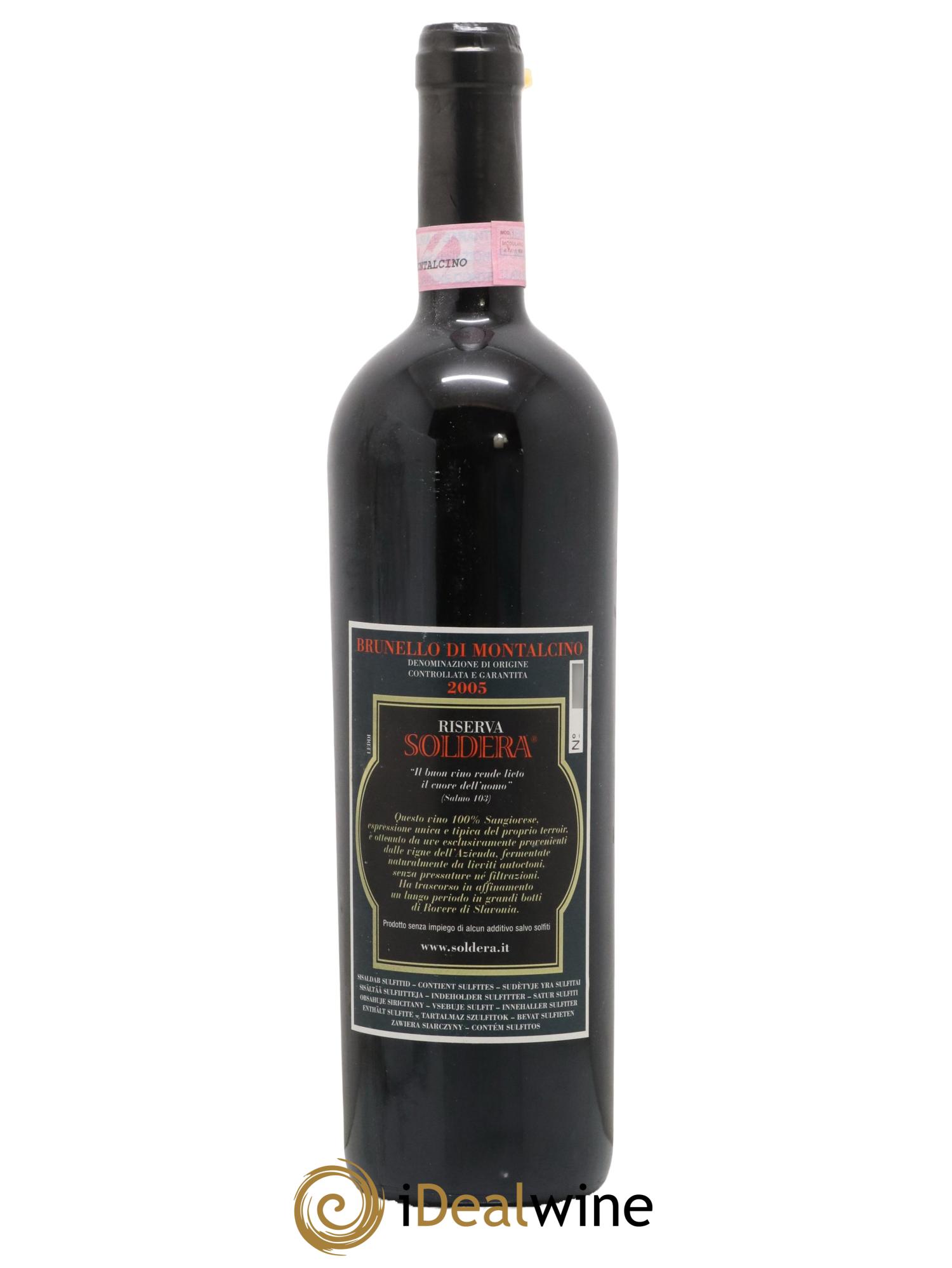 Brunello di Montalcino DOCG Riserva Soldera Case Basse - Gianfranco Soldera 2005 - Lot de 1 bouteille - 1