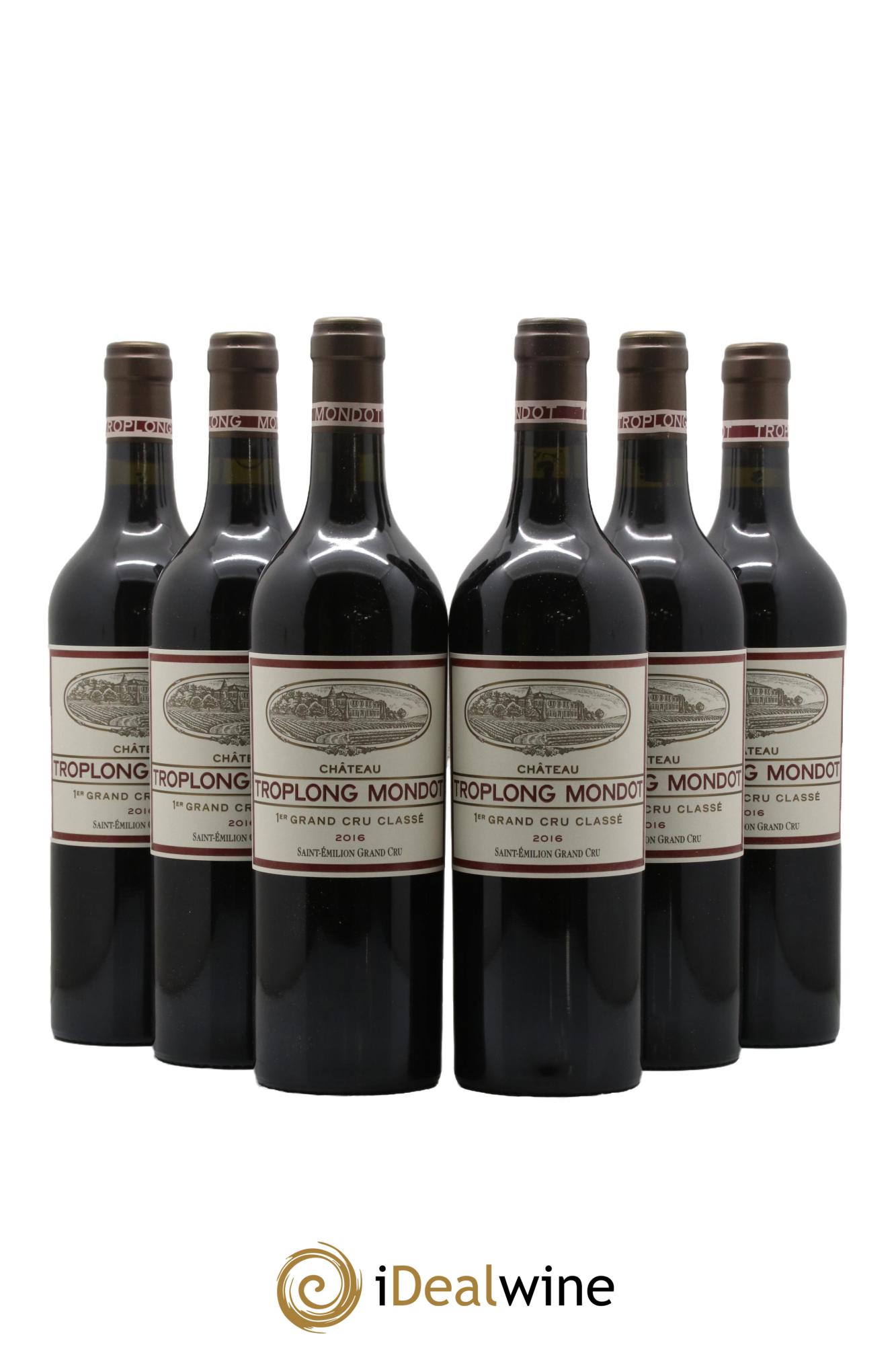 Château Troplong Mondot 1er Grand Cru Classé B 2016 - Lot de 6 bouteilles - 0