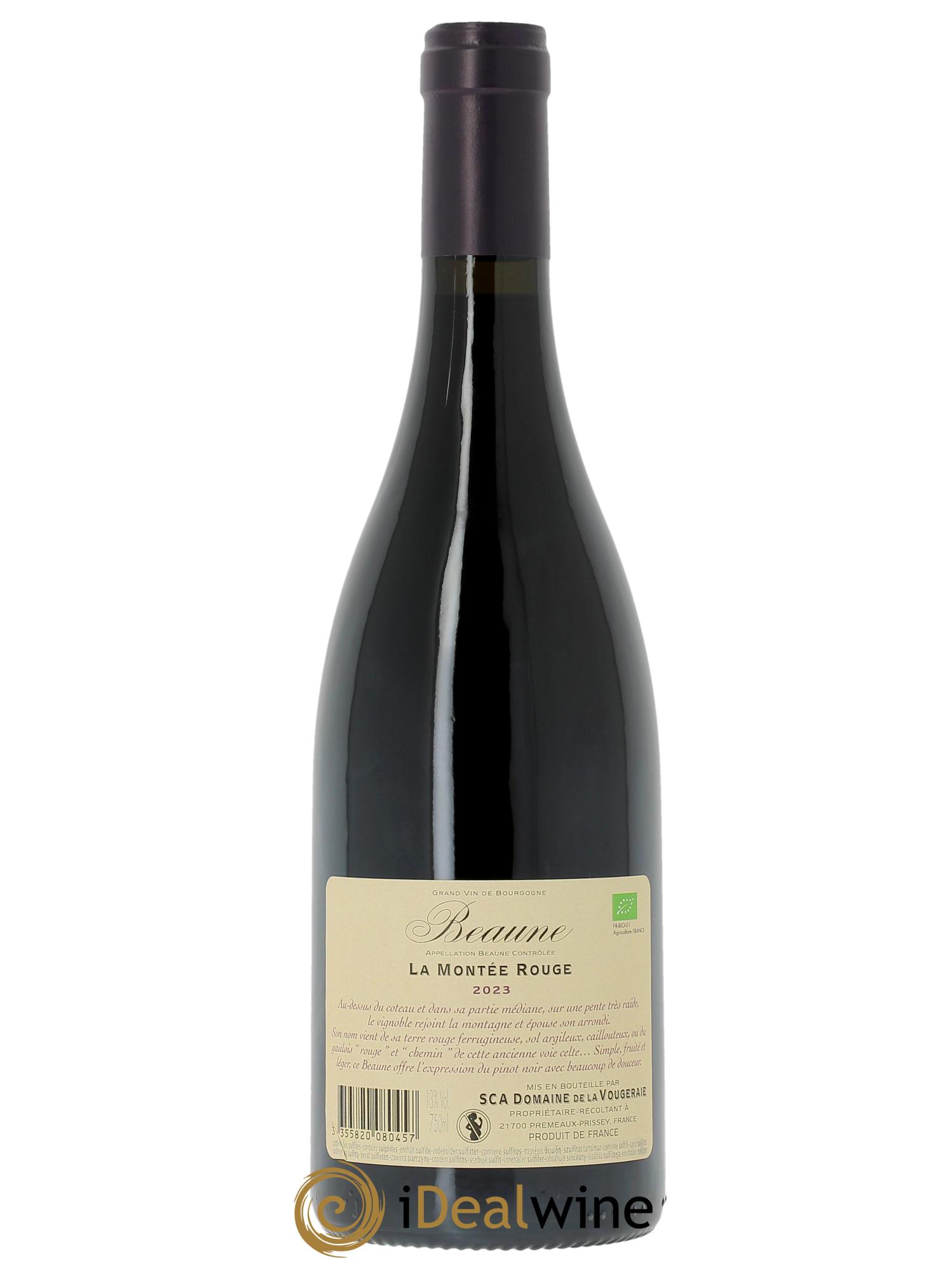 Beaune La Montée Rouge La Vougeraie  2023 - Lot de 1 bouteille - 1