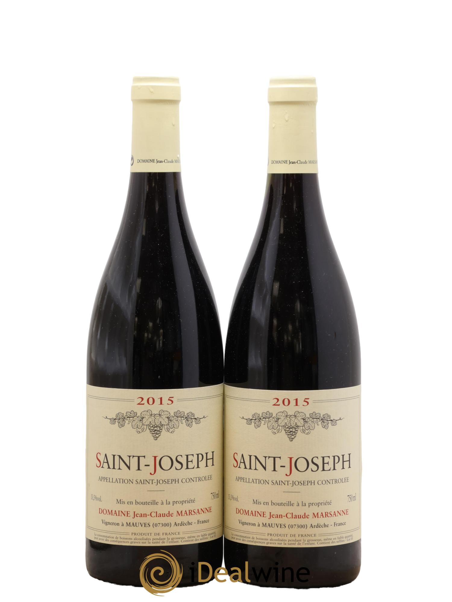 Saint-Joseph Jean-Claude Marsanne (Domaine) 2015 - Lot de 2 bouteilles - 0