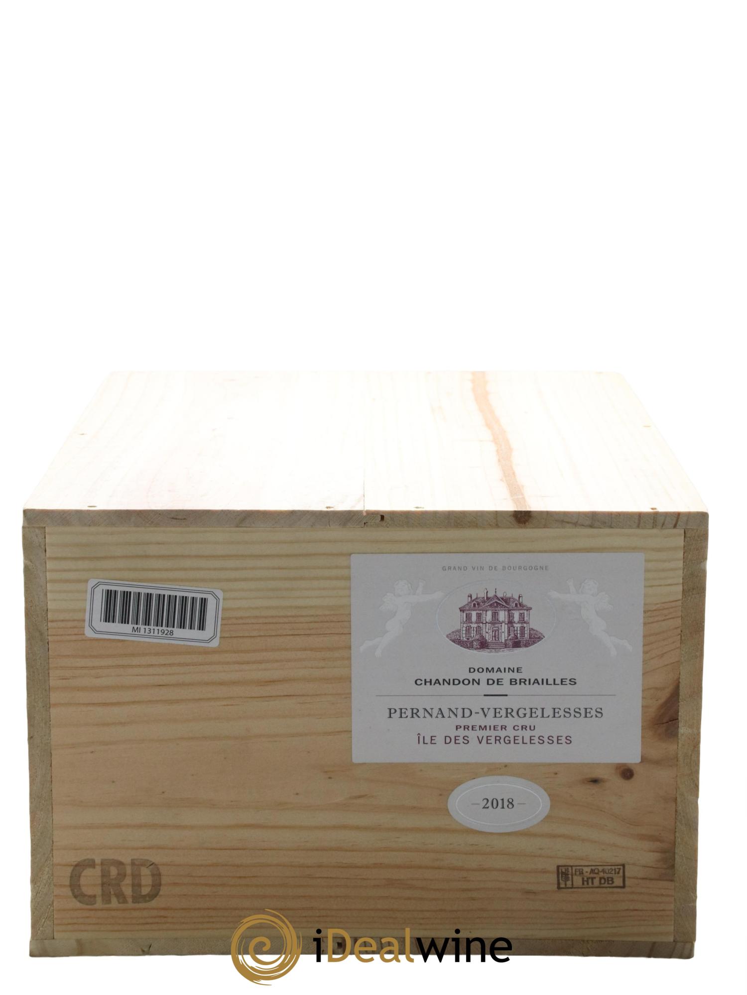 Pernand-Vergelesses 1er Cru Ile des Vergelesses Chandon de Briailles 2018 - Lot de 6 bouteilles - 3