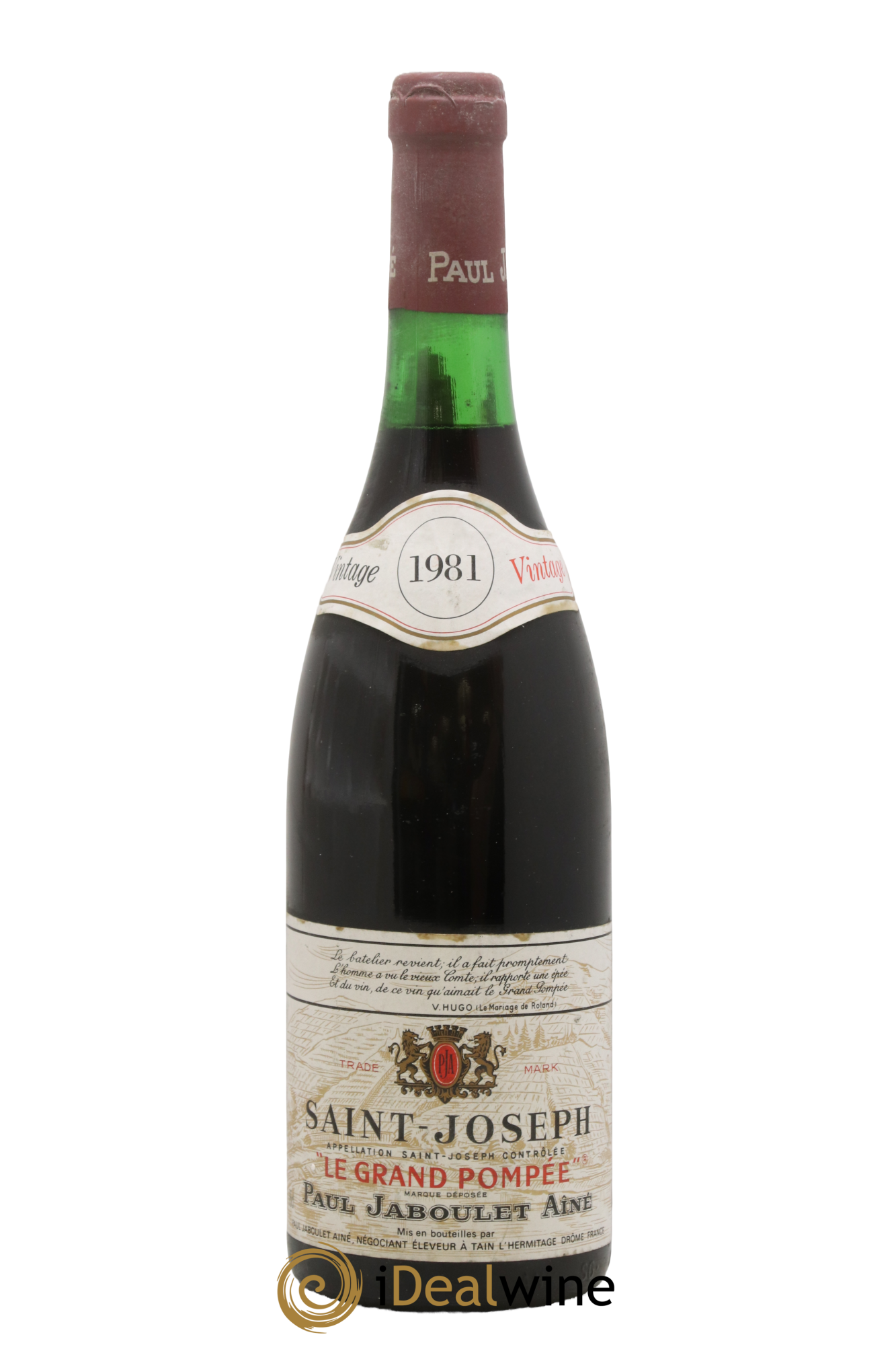Saint-Joseph Le Grand Pompée Paul Jaboulet Ainé 1981 - Lot de 1 bouteille - 0