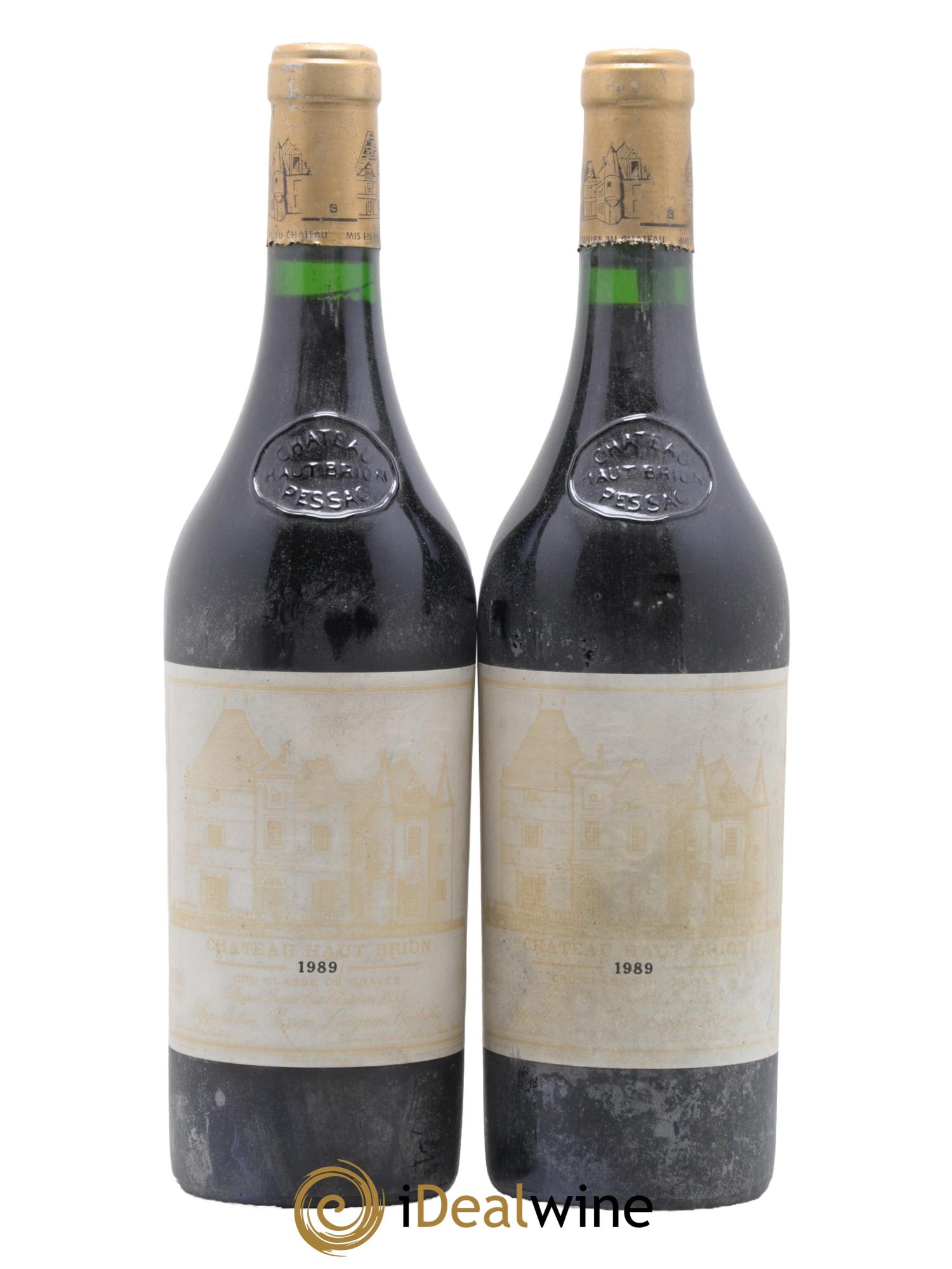 Château Haut Brion 1er Grand Cru Classé 1989 - Lot de 2 bouteilles - 0