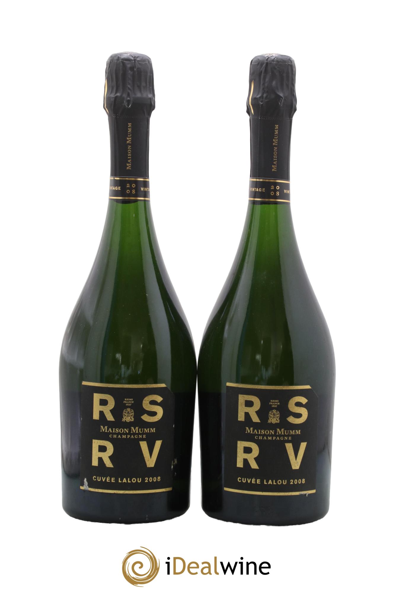 René Lalou Mumm 2008 - Posten von 2 Flaschen - 0