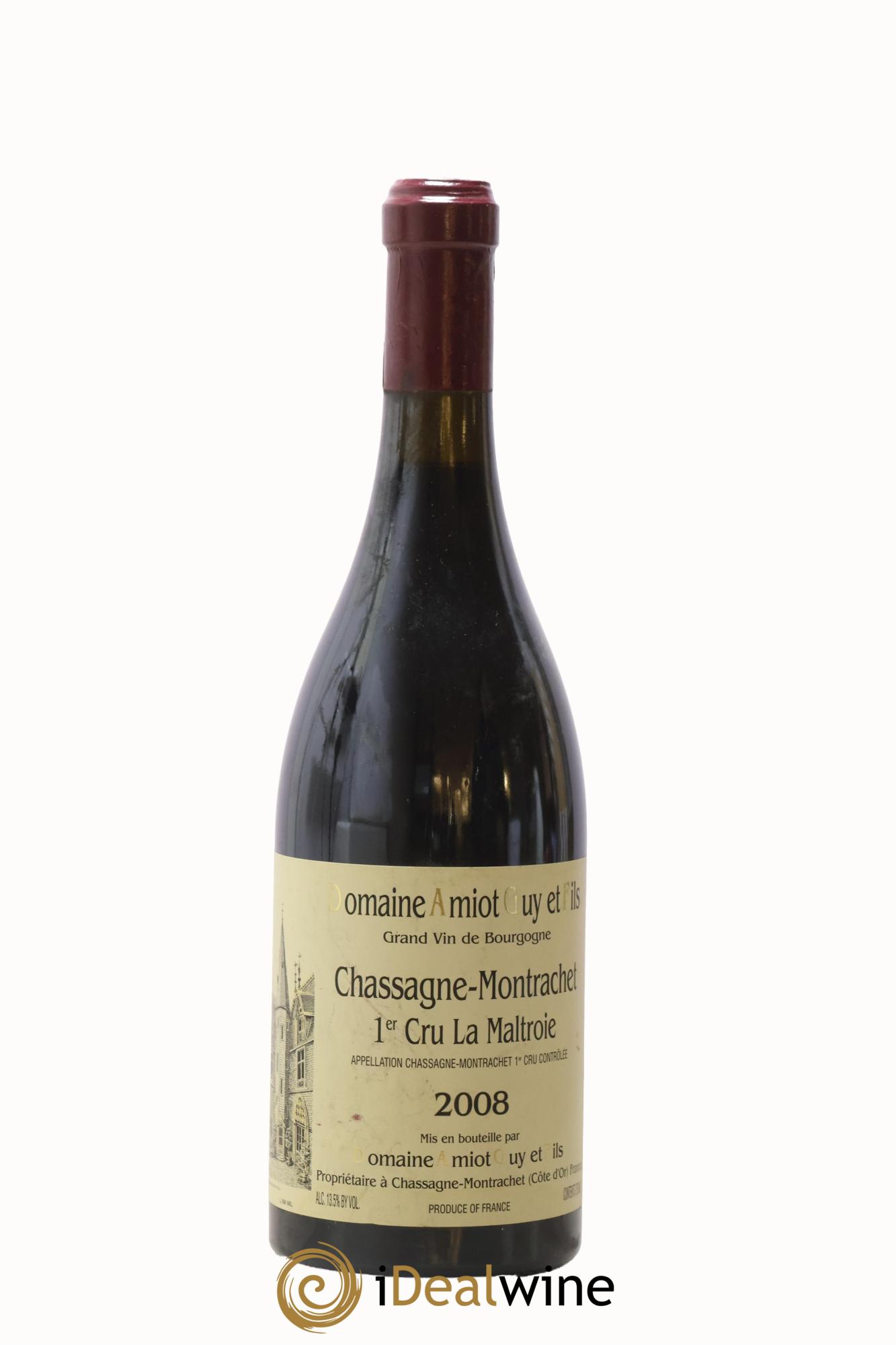 Chassagne-Montrachet 1er Cru La Maltroie Guy Amiot & Fils 2008 - Posten von 1 Flasche - 0