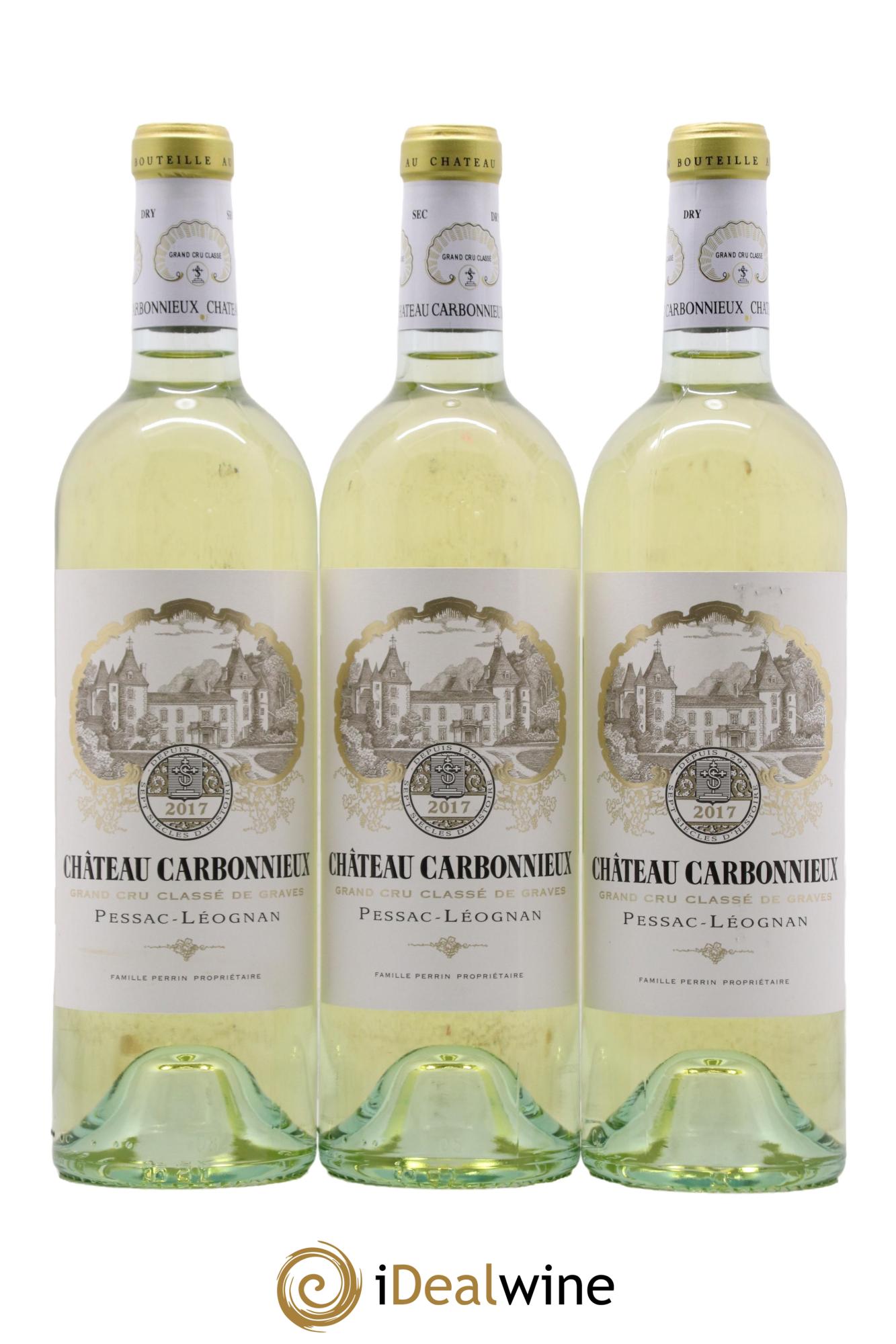 Château Carbonnieux Cru Classé de Graves 2017 - Lot de 3 bouteilles - 0