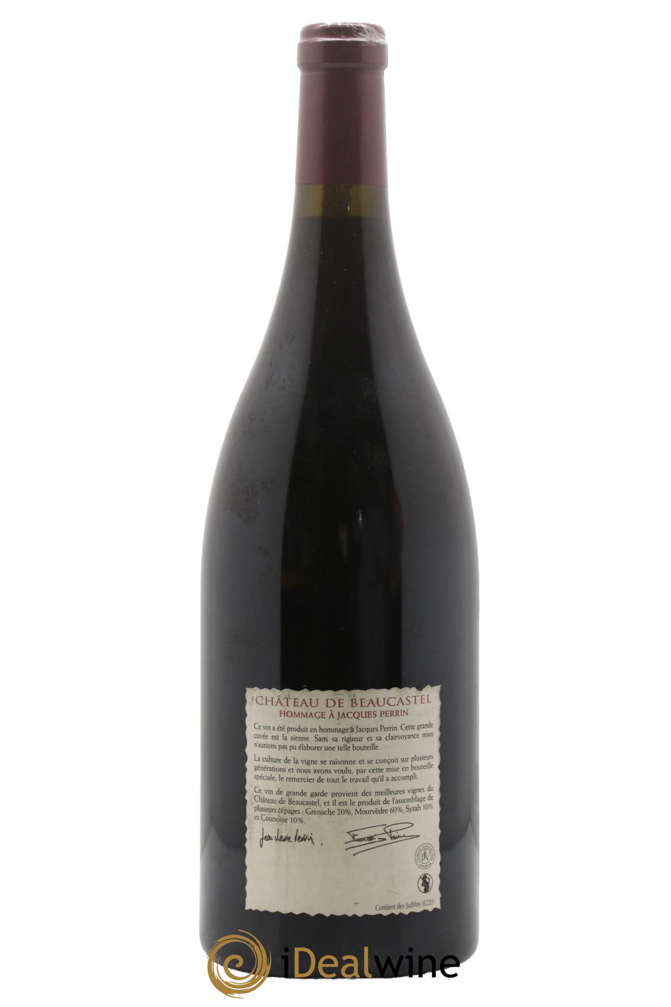 Châteauneuf-du-Pape Château de Beaucastel Hommage à Jacques Perrin Famille Perrin 2005 - Lot of 1 magnum - 1