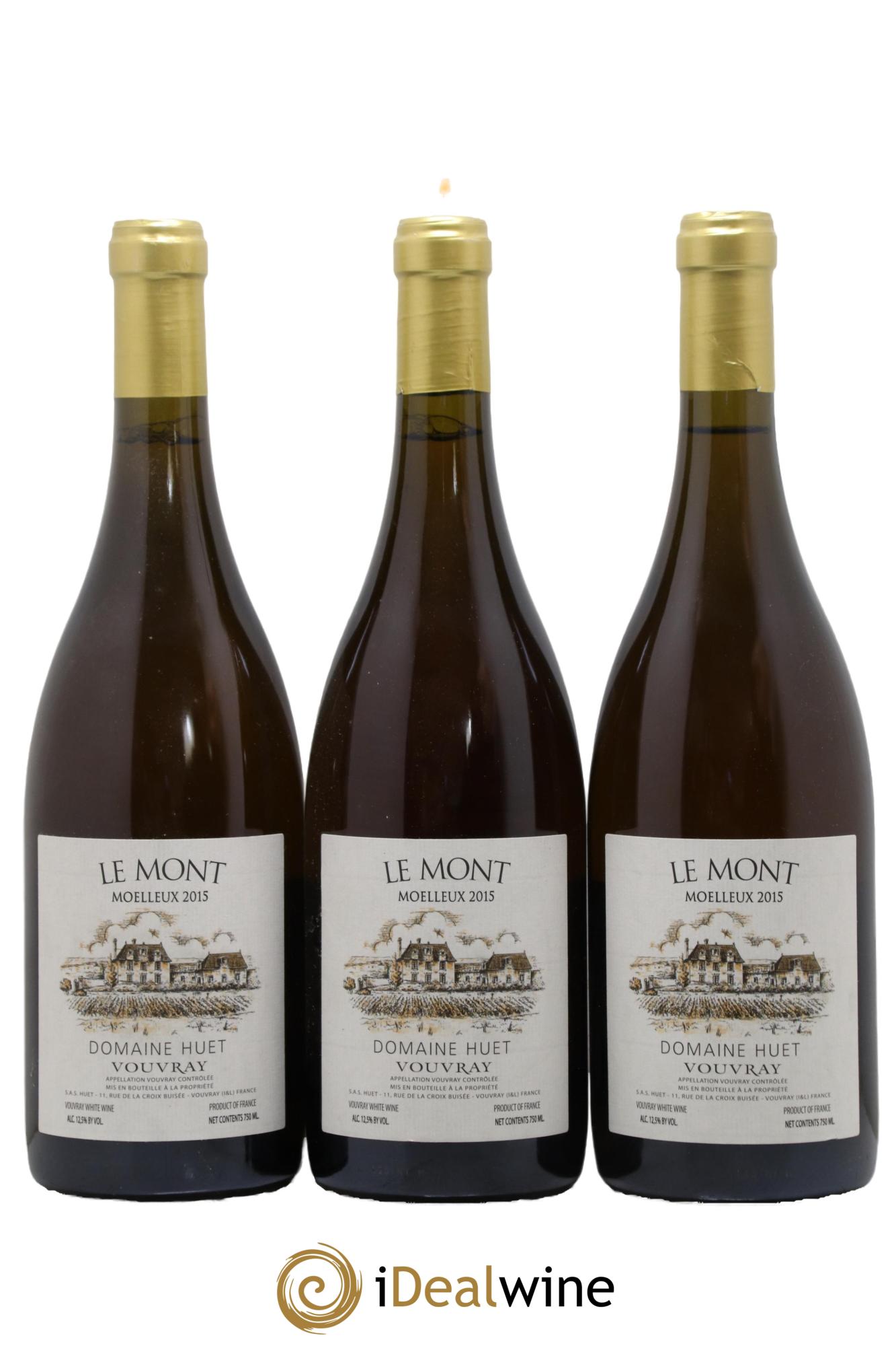Vouvray Le Mont Moelleux Domaine Huet 2015 - Lot de 3 bouteilles - 0