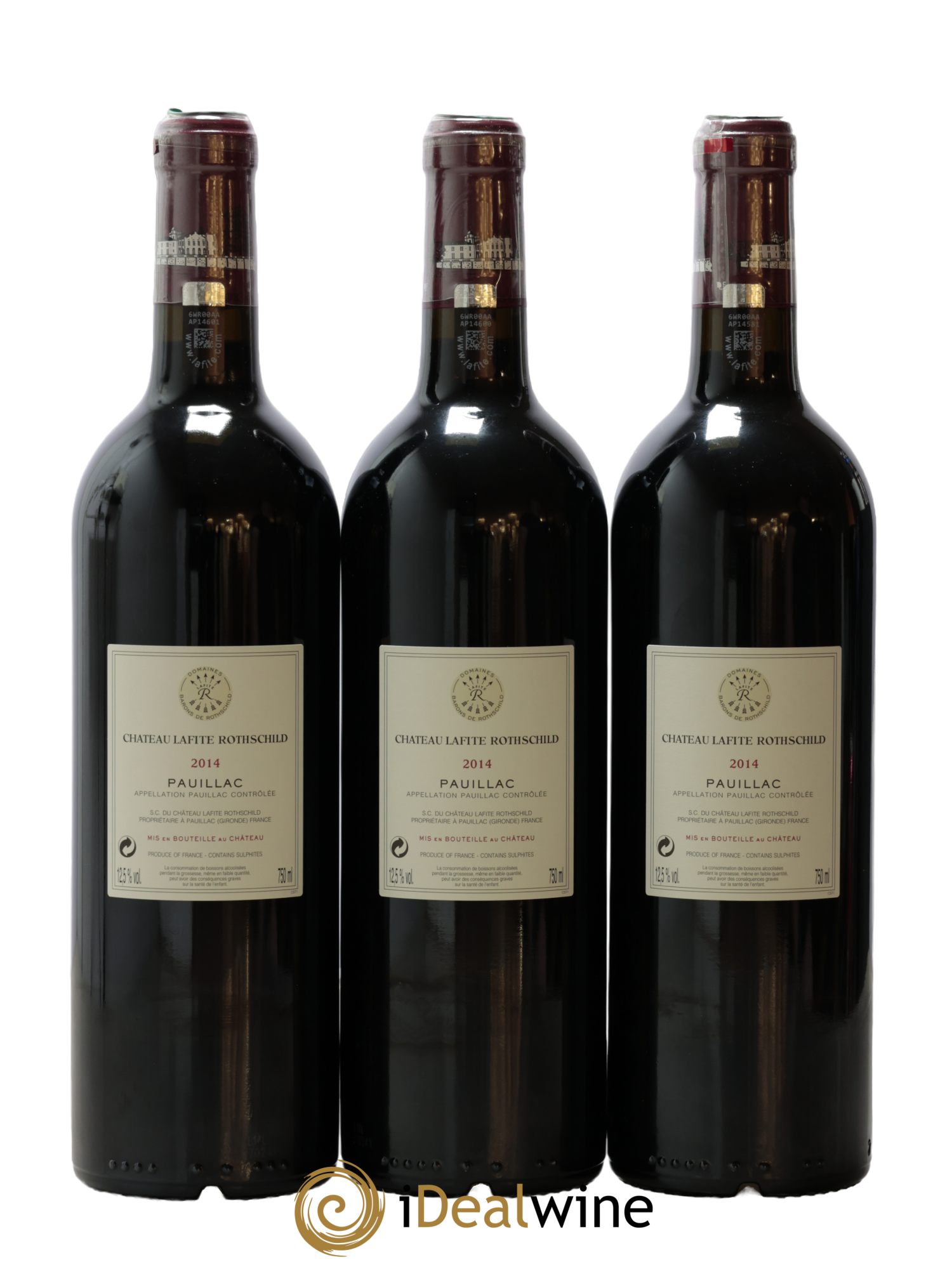 Château Lafite Rothschild 1er Grand Cru Classé 2014 - Lot de 3 bouteilles - 1