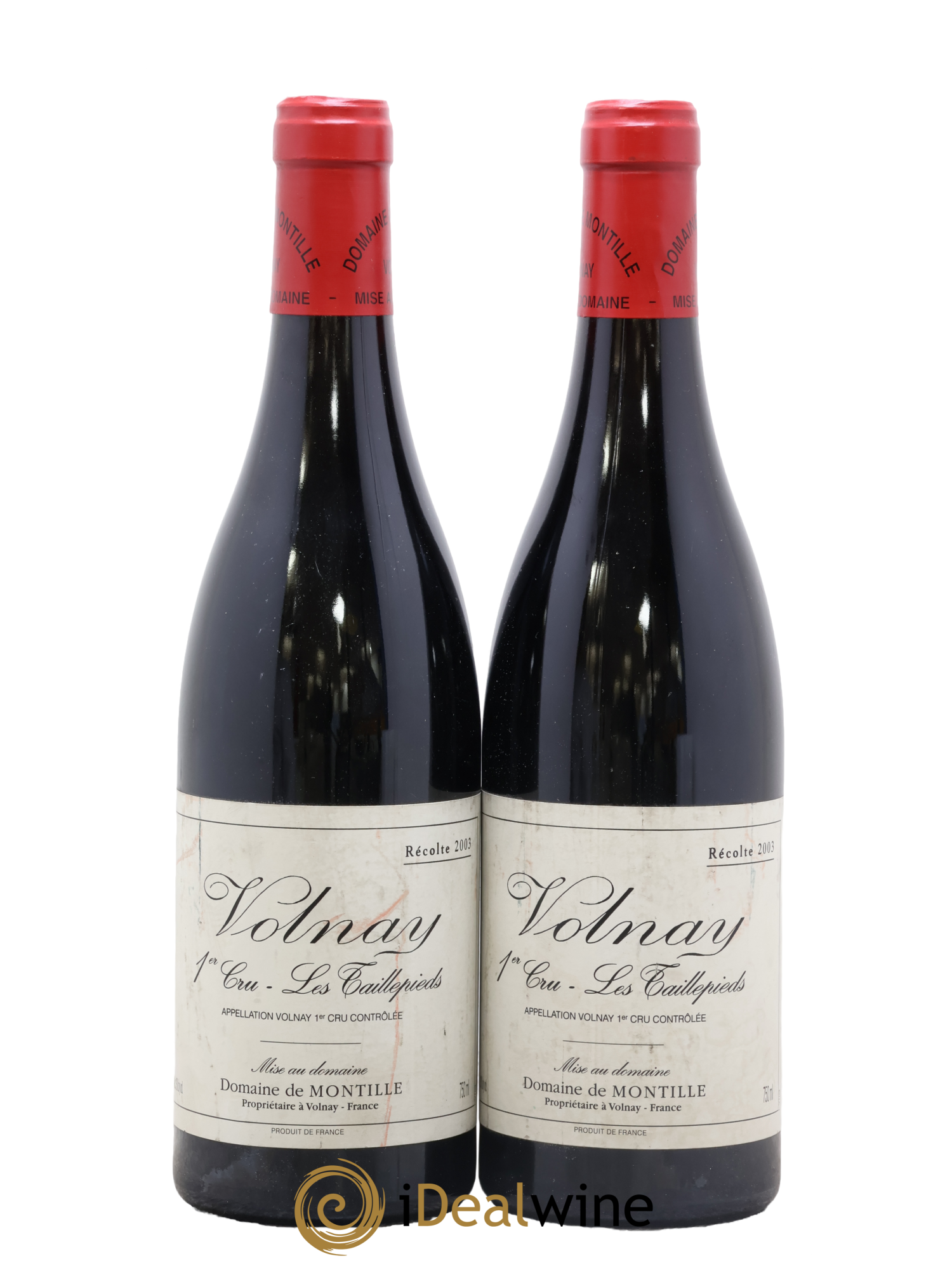 Volnay 1er Cru Les Taillepieds De Montille (Domaine) 2003 - Lot de 2 bouteilles - 0