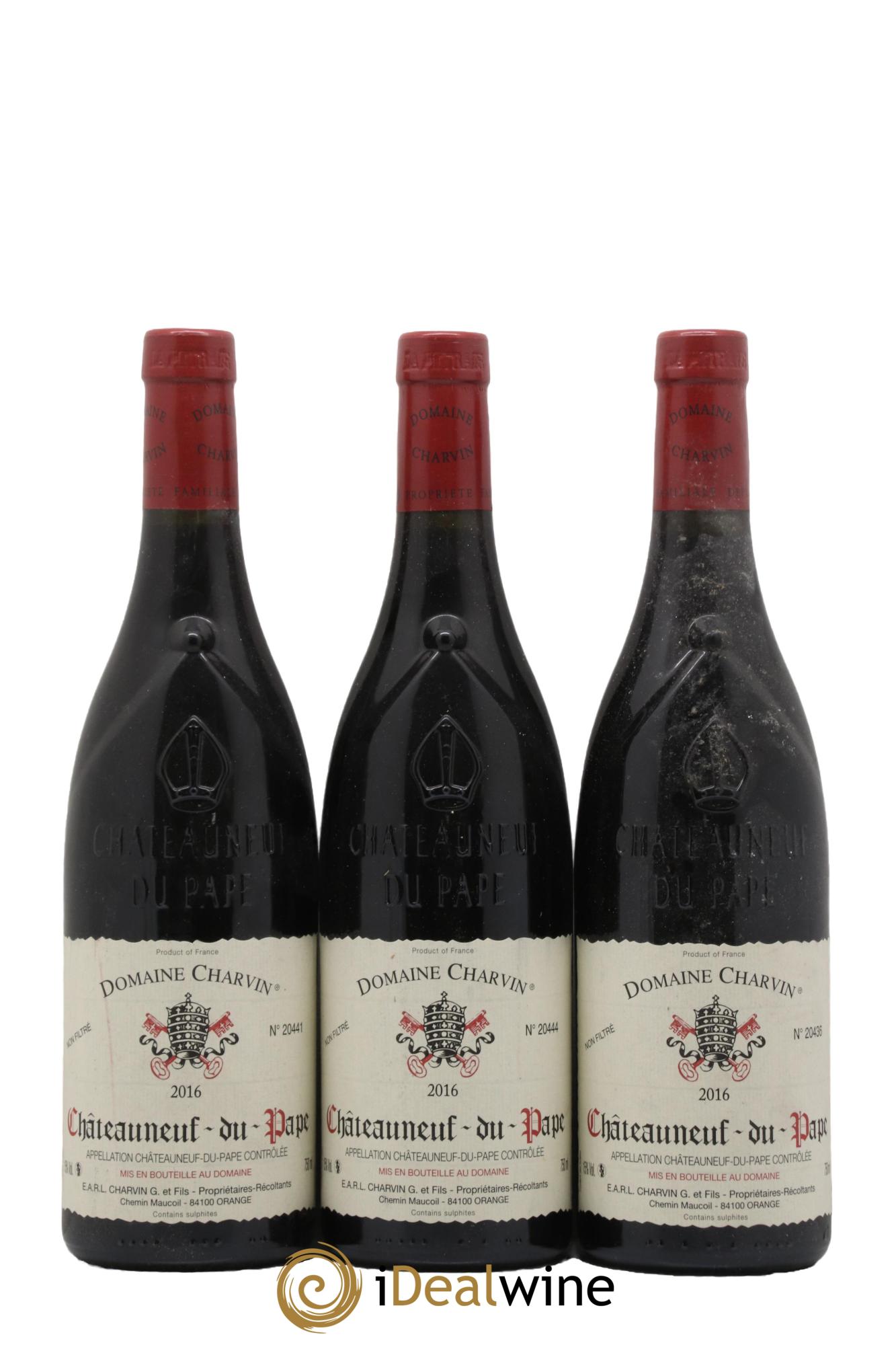 Châteauneuf-du-Pape Charvin (Domaine) 2016 - Lotto di 3 bottiglie - 0