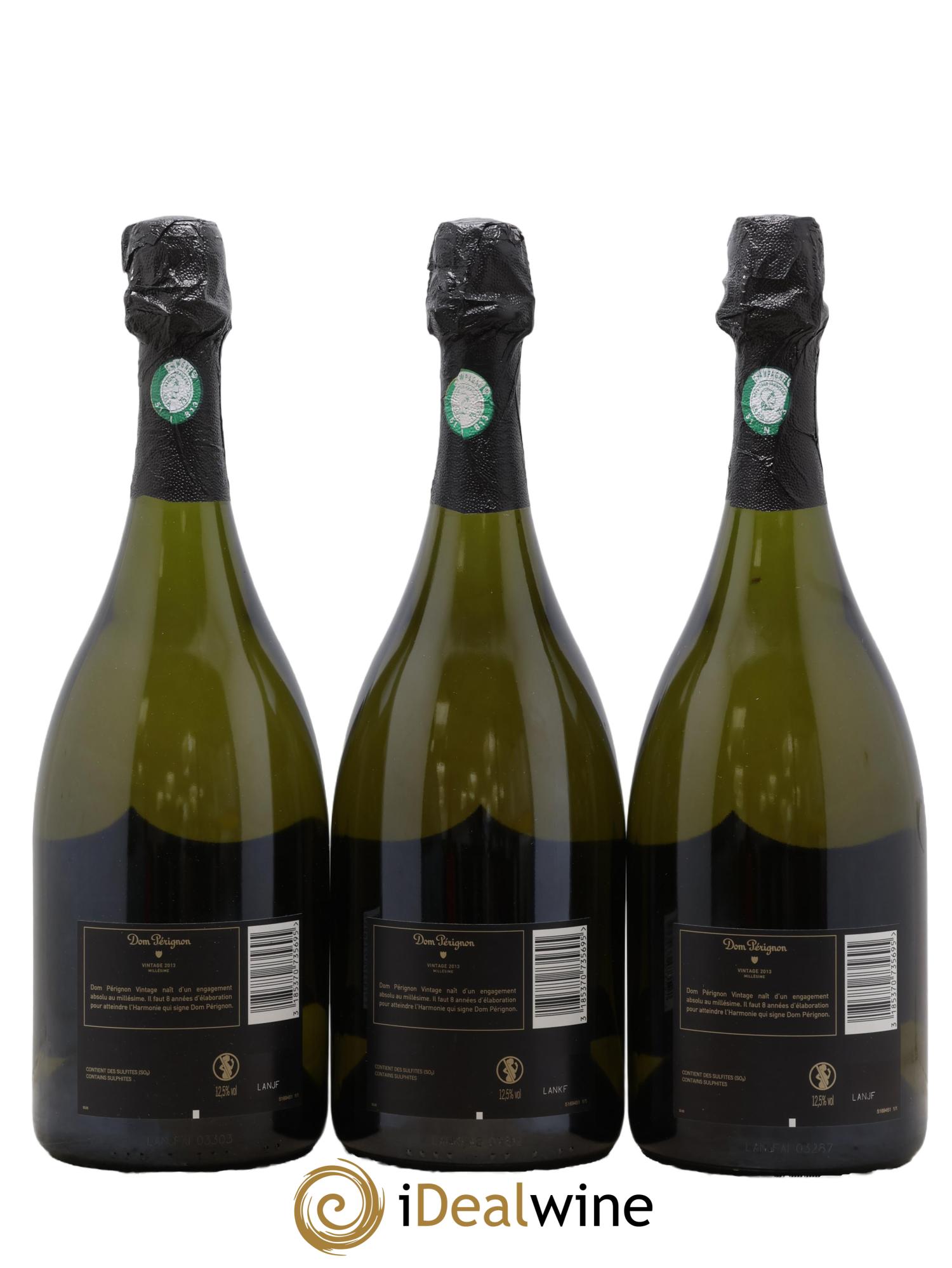 Brut Dom Pérignon 2013 - Lot of 3 bottles - 1