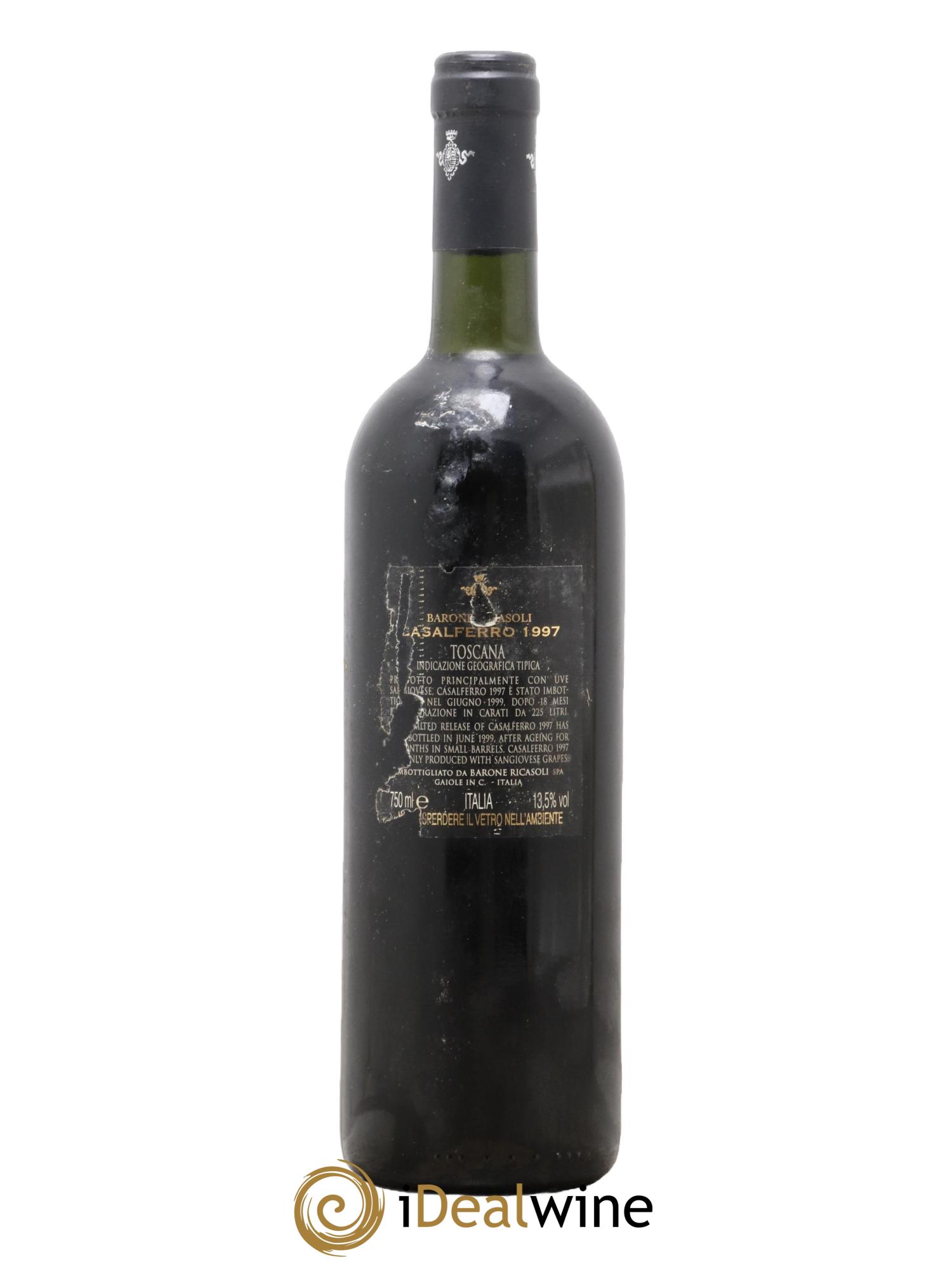 Italie Toscana Ricasoli Casalferro 1997 - Lot de 1 bouteille - 1