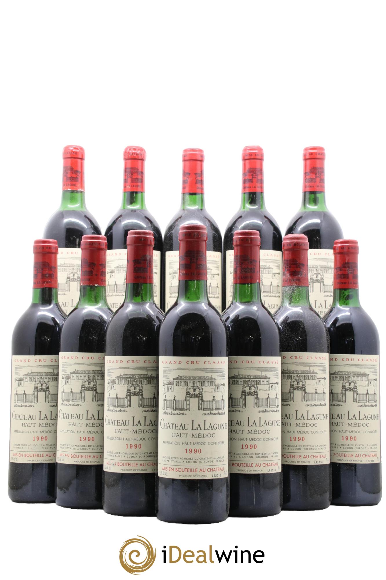 Château la Lagune 3ème Grand Cru Classé 1990 - Lot de 12 bouteilles - 0