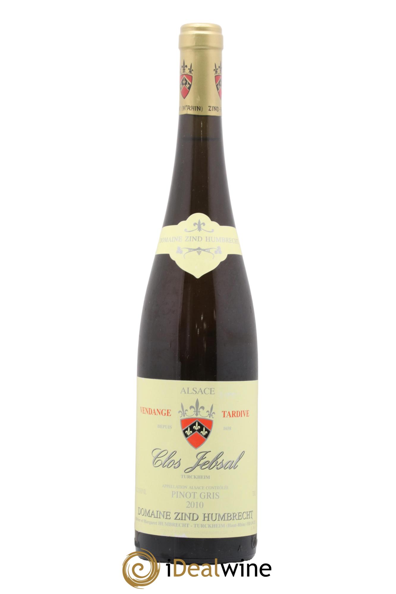 Alsace Pinot Gris Clos Jebsal Vendanges Tardives Zind-Humbrecht (Domaine) 2010 - Lotto di 1 bottiglia - 0