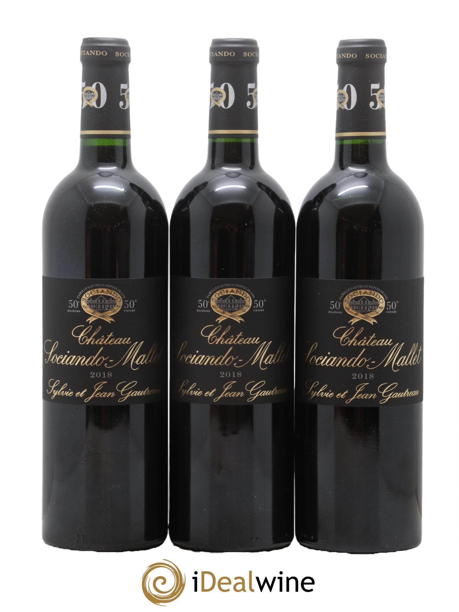 Château Sociando Mallet 2018 - Lot de 6 bouteilles - 2